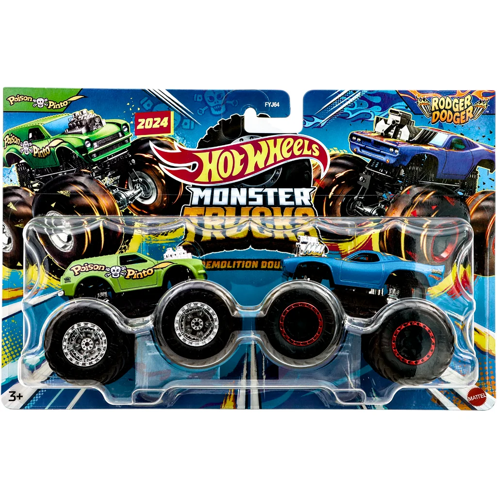 Läs mer om Poison Pinto + Rodger Dodger - Monster Trucks - Hot Wheels