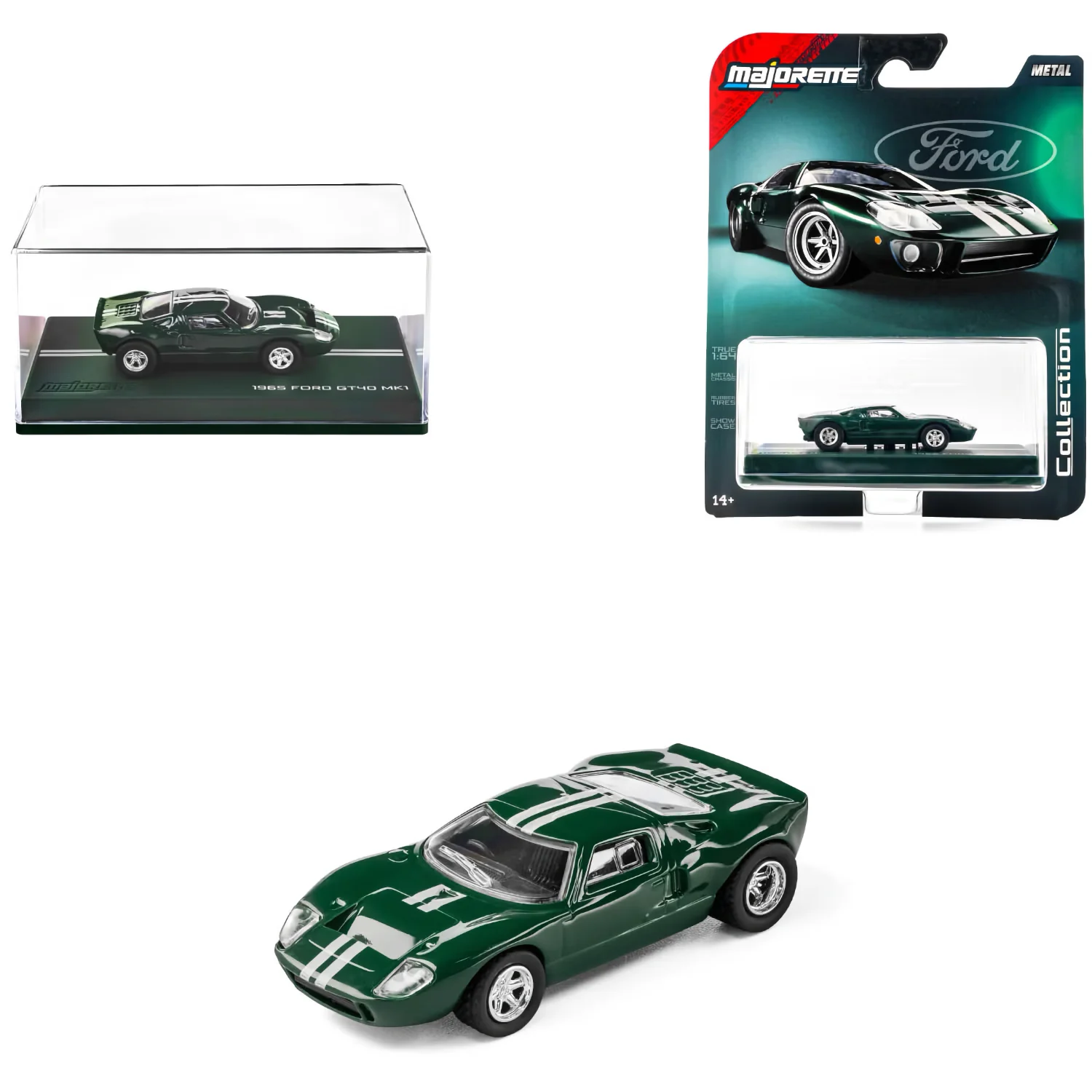 1965 Ford GT40 MK1 - Grön - Collection Series - Majorette - 1:64