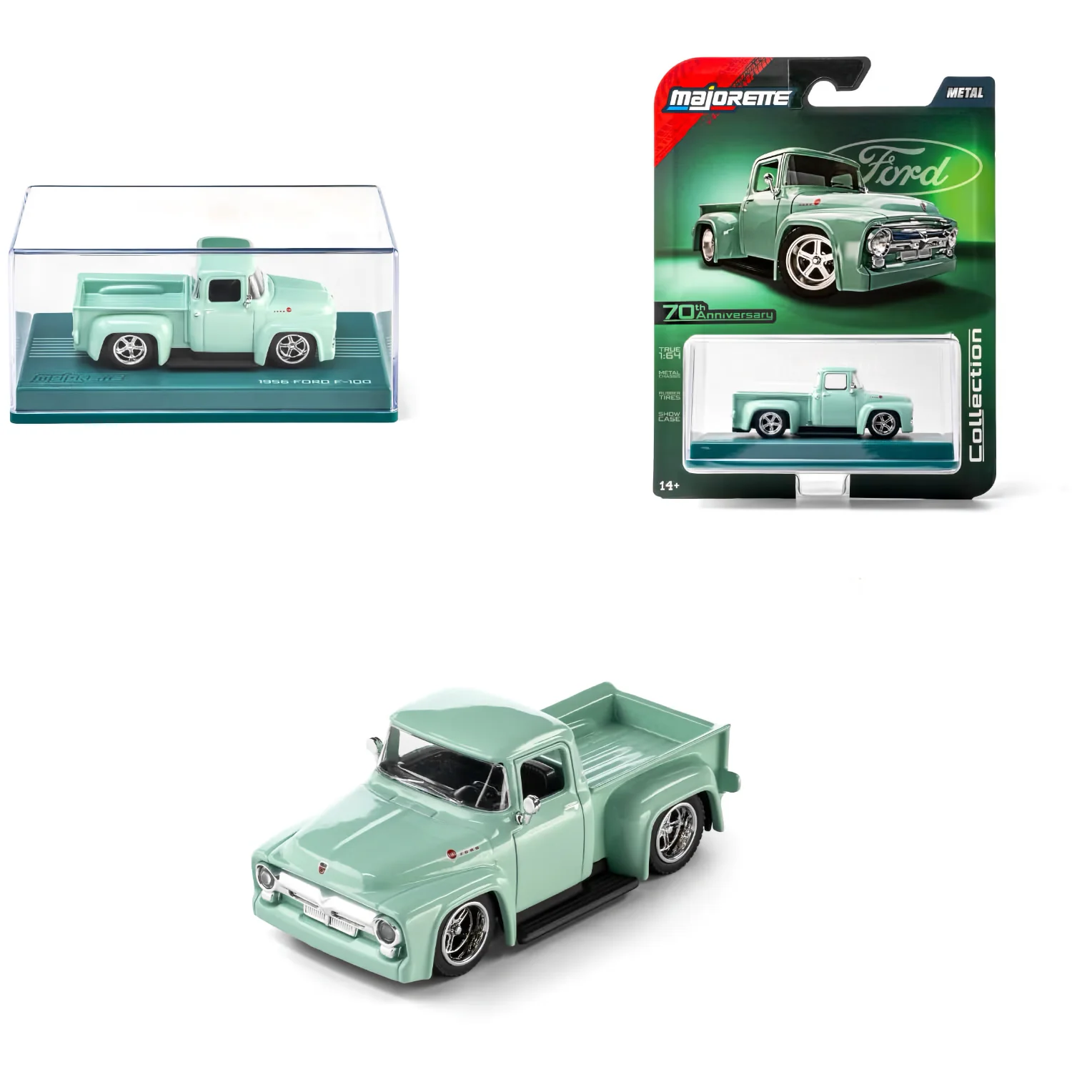 1956 Ford F-100 - Grön - Collection Series - Majorette - 1:64
