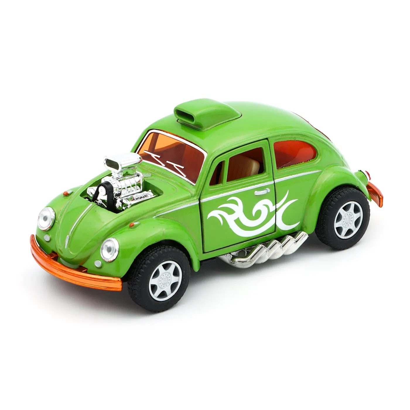 Volkswagen Beetle Custom Dragracer – Grön – Kinsmart – 1:32