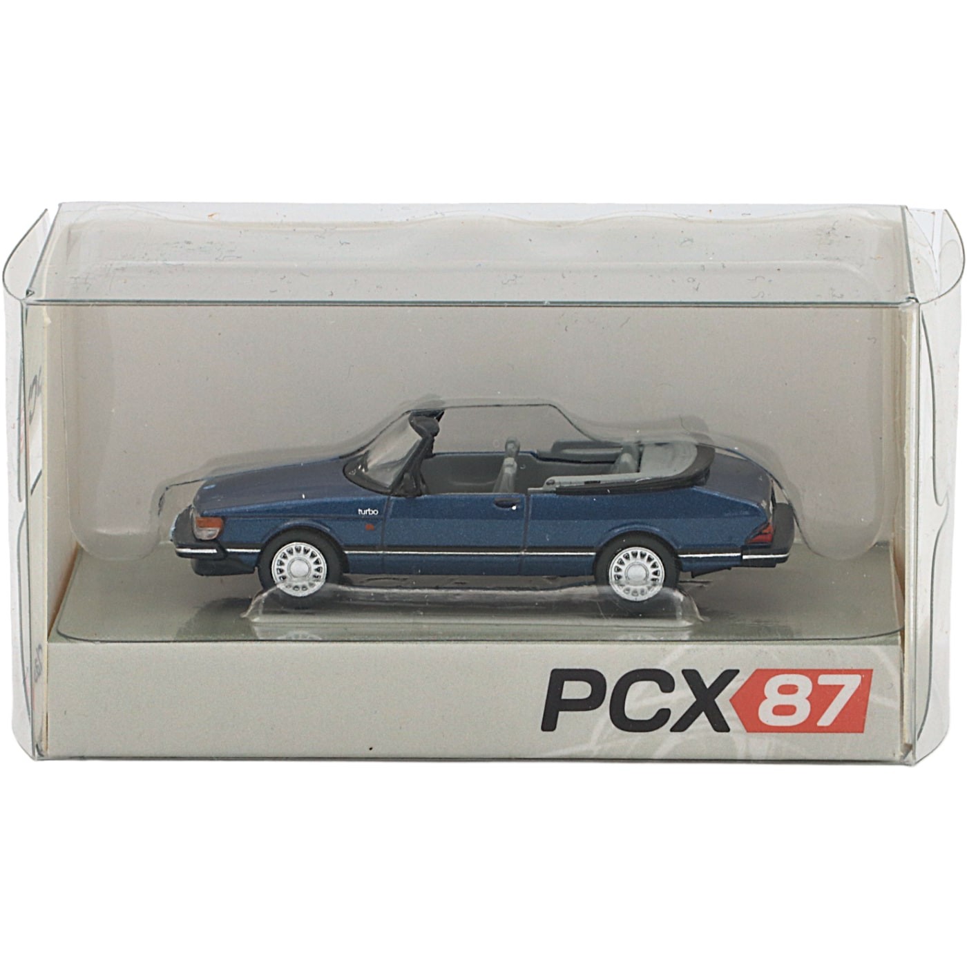 Saab 900 Convertible – Blå – 1986 – PCX87 – 1:87