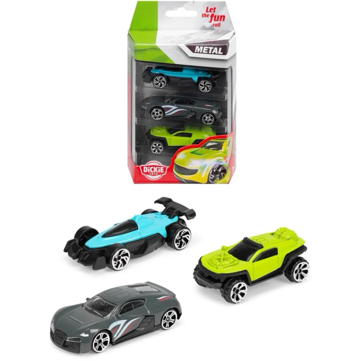 3-pack med Leksaksbilar från Dickie Toys