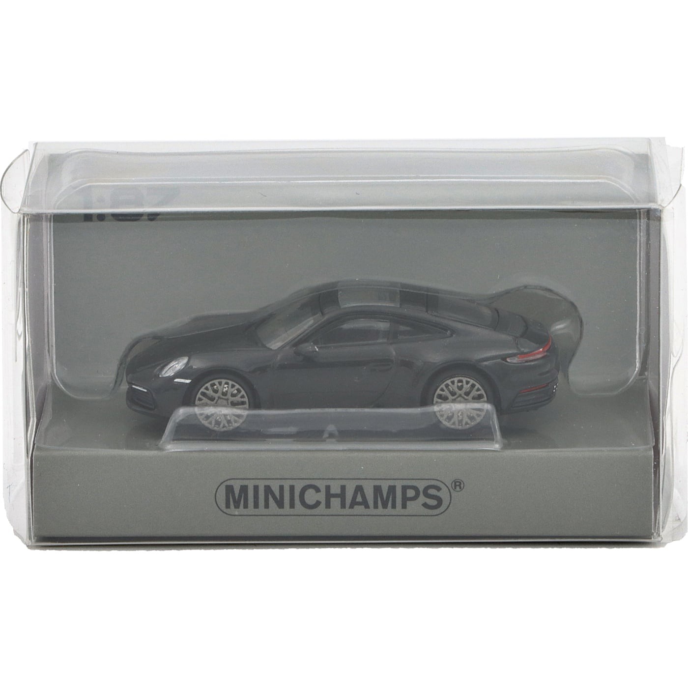 Porsche 911 Carrera 4S – 2019 – Svart – Minichamps – 1:87