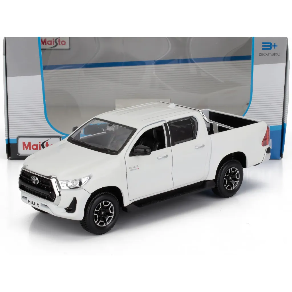 Toyota Hilux - 2021 - Vit - Maisto - 1:27