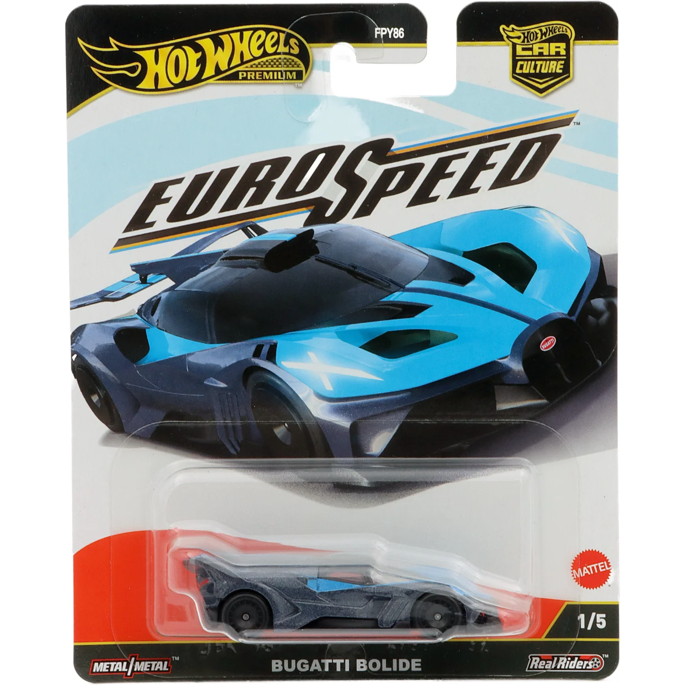 Bugatti Bolide - Blå / Gråblå - Eurospeed - Hot Wheels