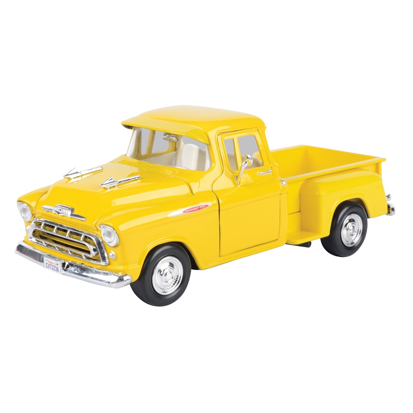 1957 Chevy 3100 Stepside – Gul – Motormax – 1:24