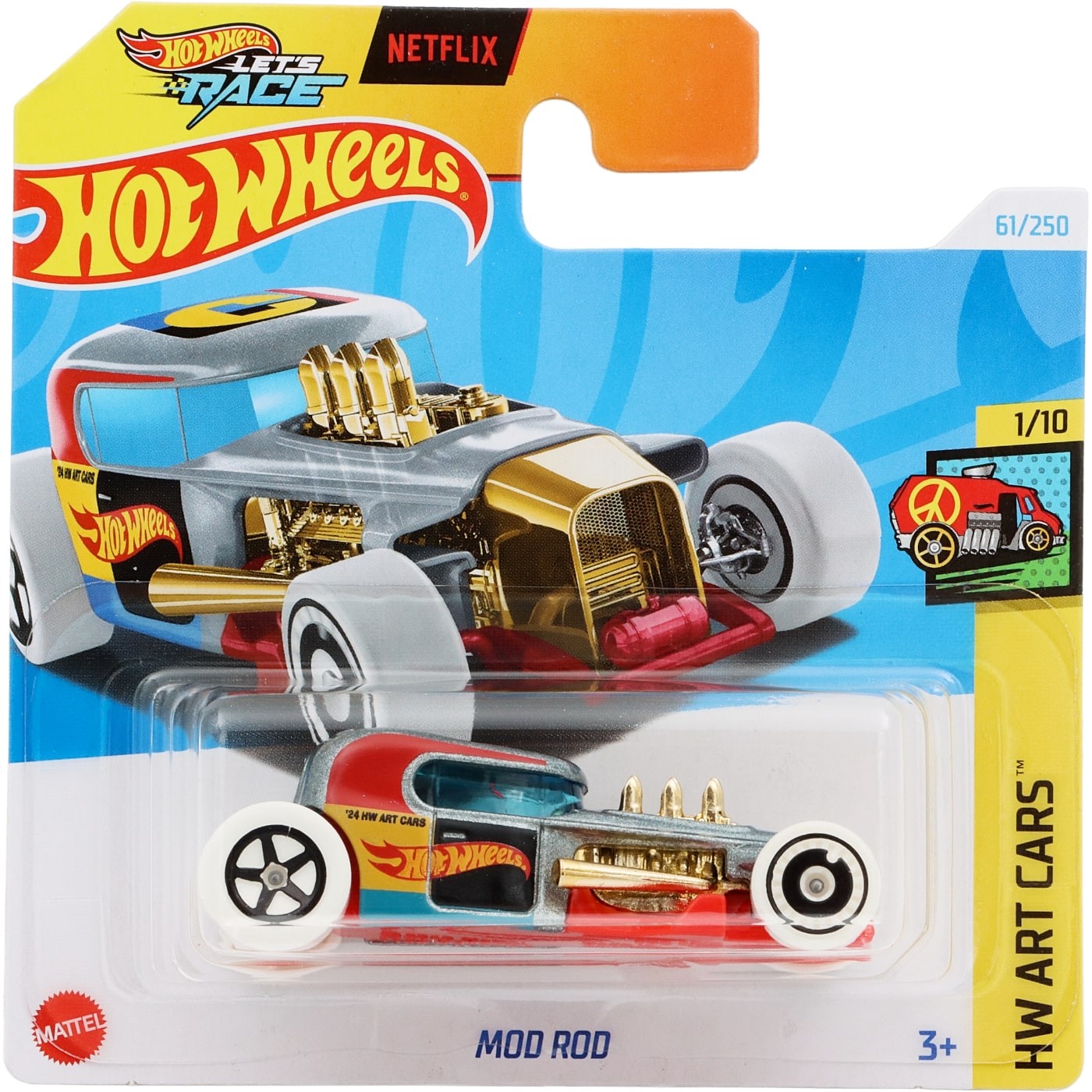 Läs mer om Mod Rod - Grå - HW Art Cars - Lets Race - Hot Wheels