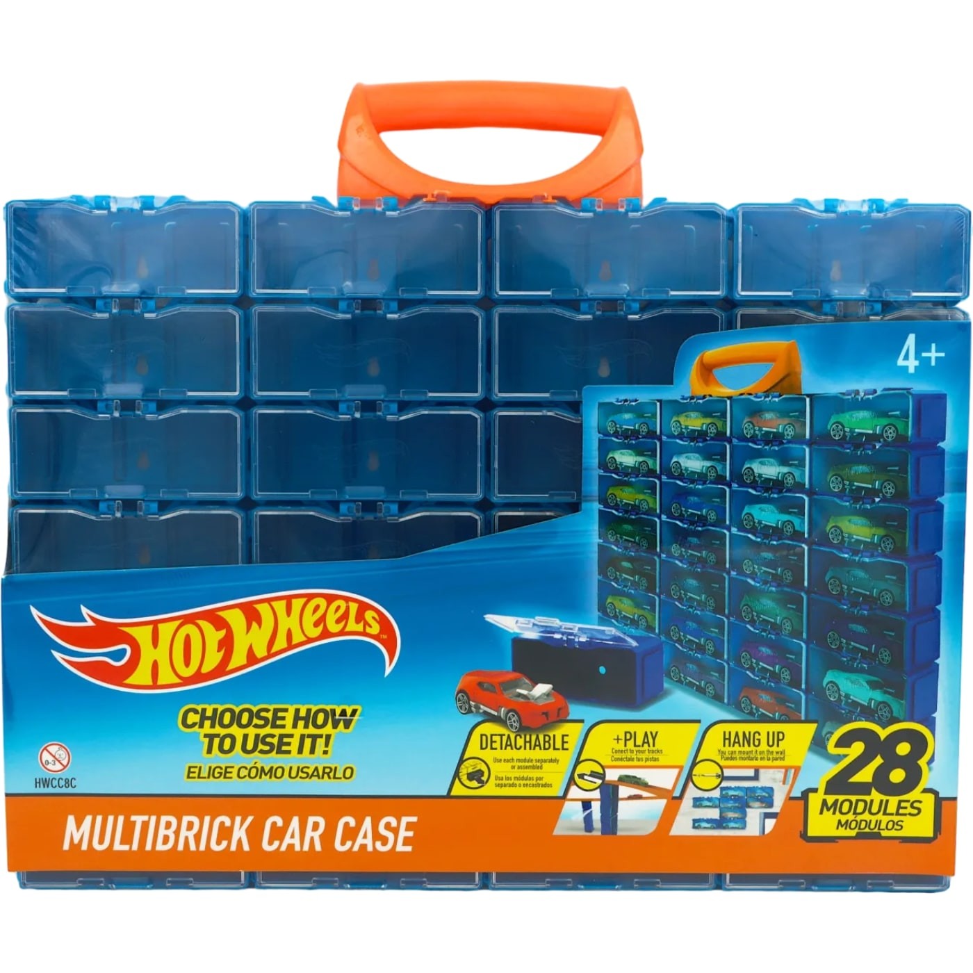 Läs mer om Multibrick Car Case - 28 fack - Hot Wheels