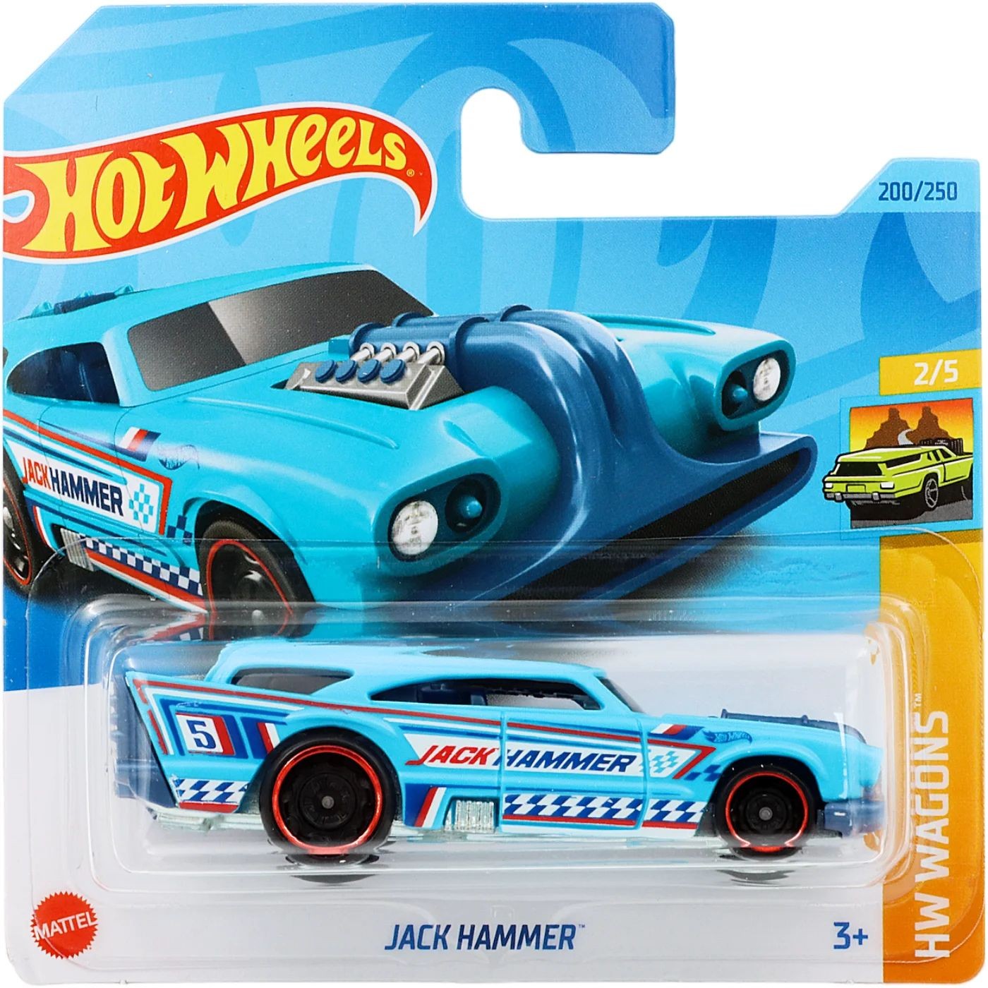 Läs mer om Jack Hammer - HW Wagons - Blå - Hot Wheels