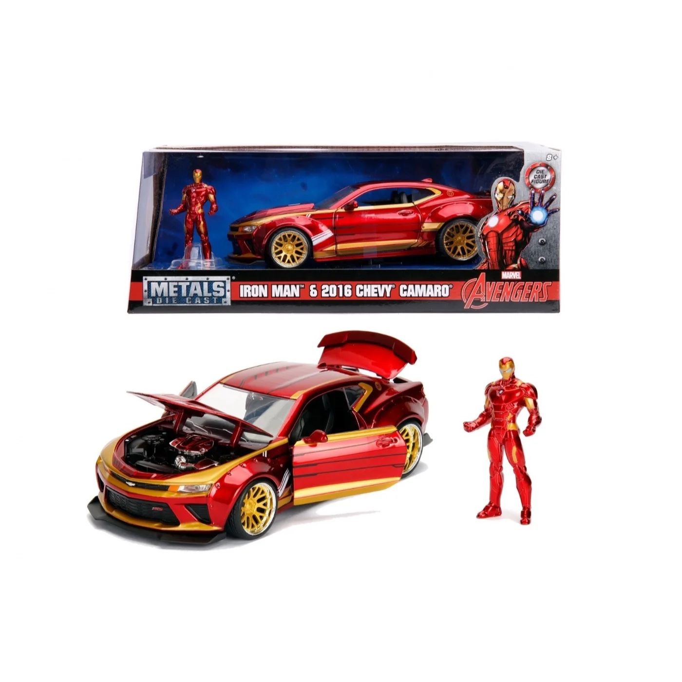 Läs mer om Iron Man & 2016 Chevy Camaro - Avengers - Jada Toys - 1:24