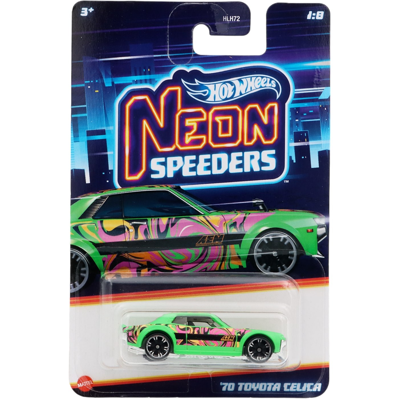 70 Toyota Celica – Grön – Neon Speeders 1/8 – Hot Wheels