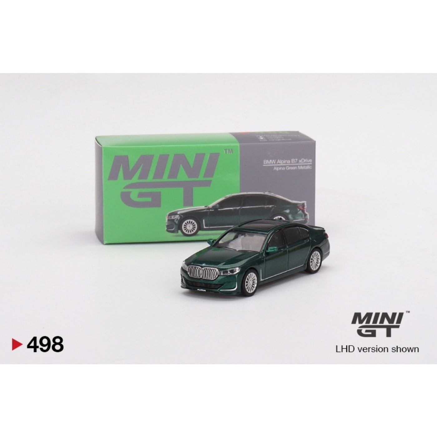 BMW Alpina B7 xDrive – Grön – 498 – Mini GT – 1:64