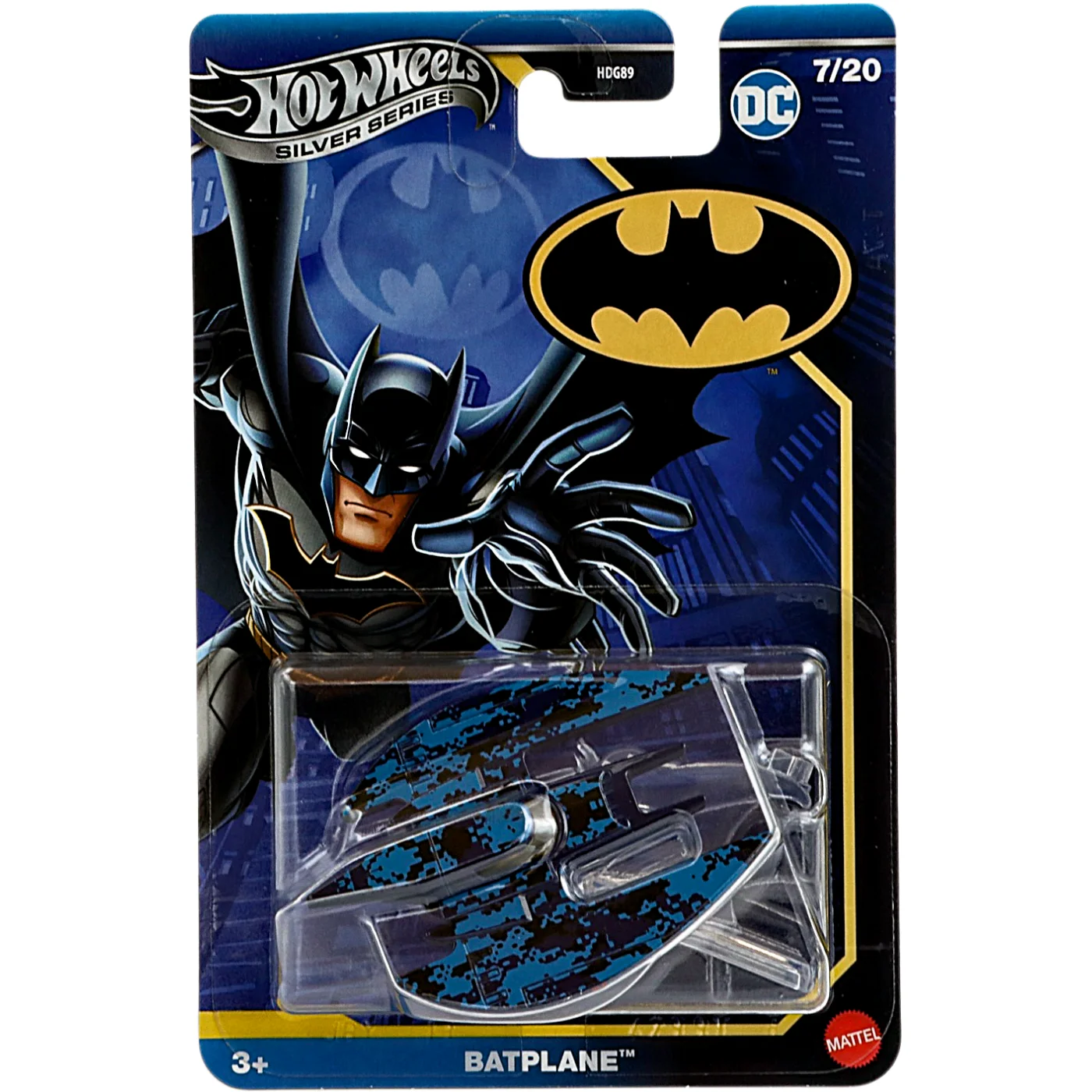 Batplane - Blå - The Batman - Hot Wheels