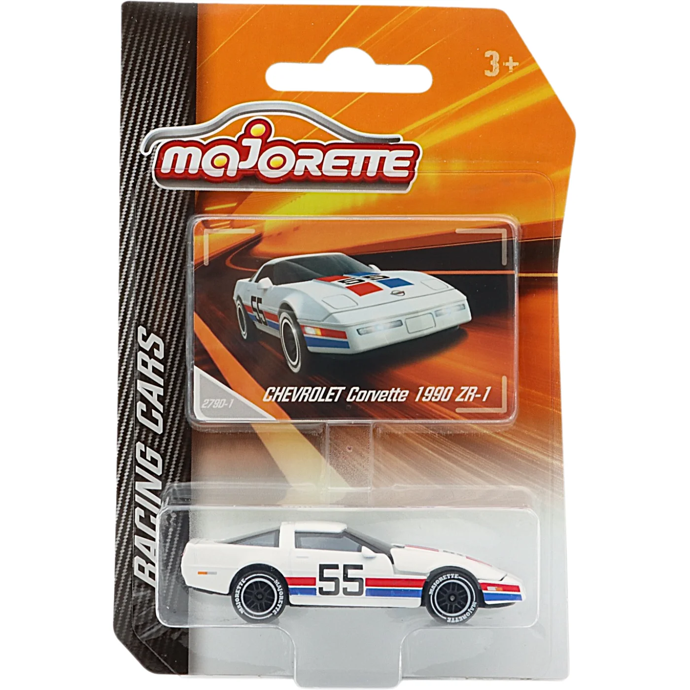 Chevrolet Corvette 1990 ZR1 - Racing Cars - Majorette - 7 cm