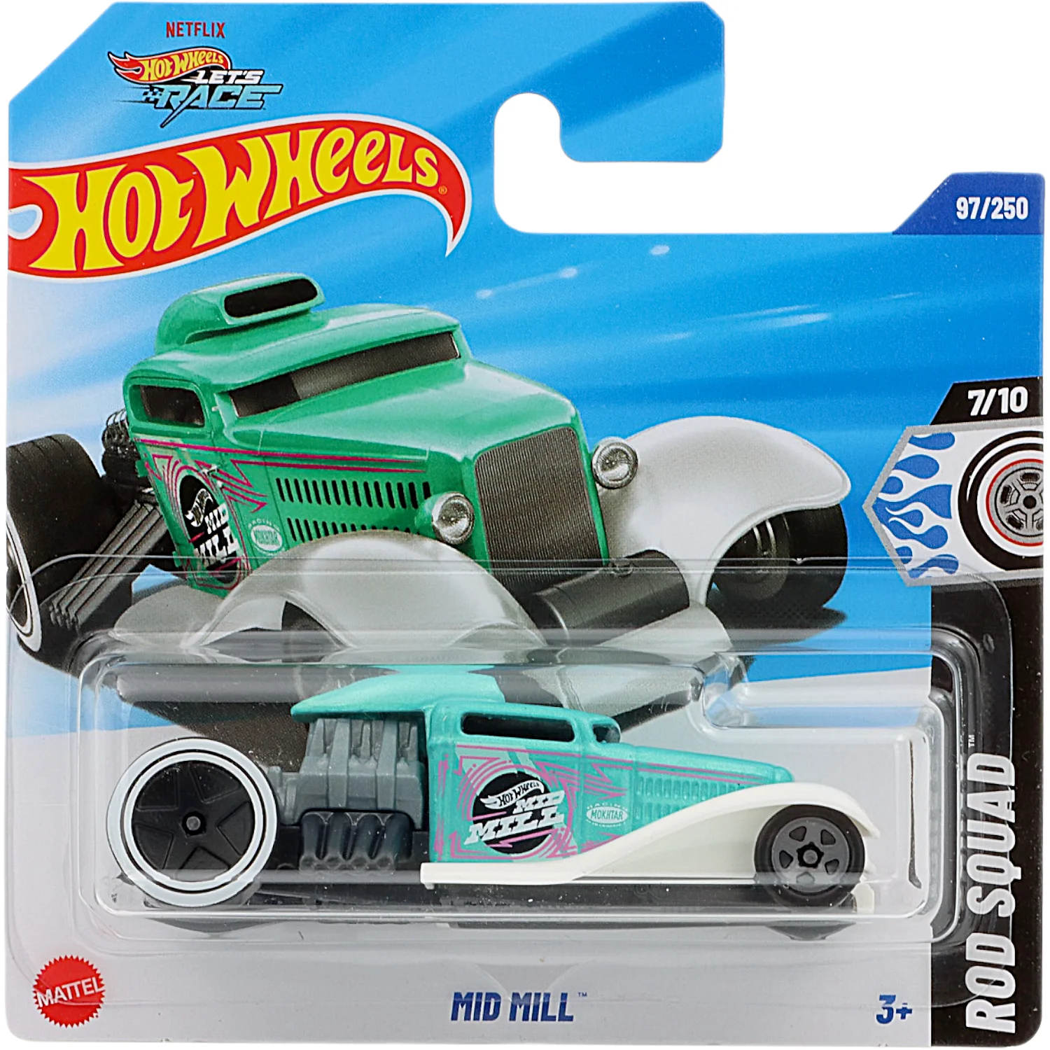 Mid Mill - Turkos - Rod Squad - Let's Race - 97/250 - Hot Wheels