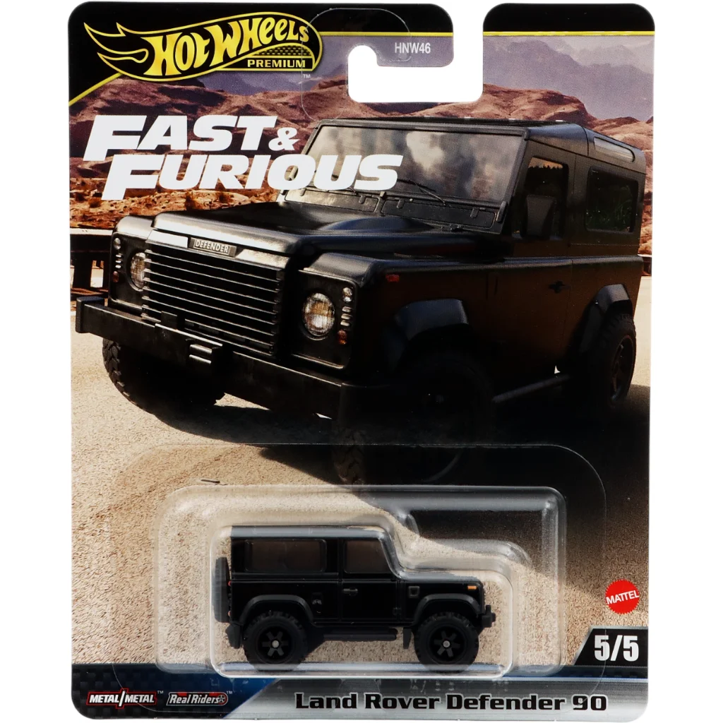 Läs mer om Land Rover Defender 90 - Svart - F&F - 5/5 - Hot Wheels