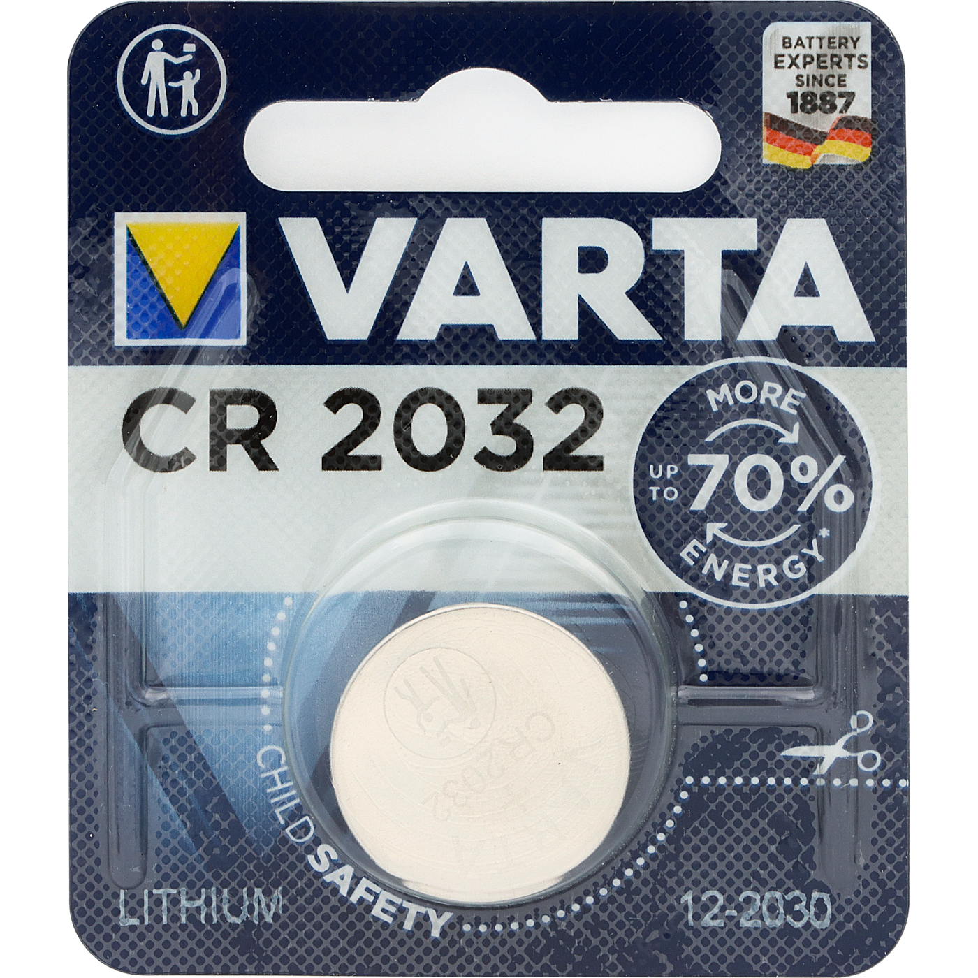 Batteri CR2032 - 3V - Lithium - Varta