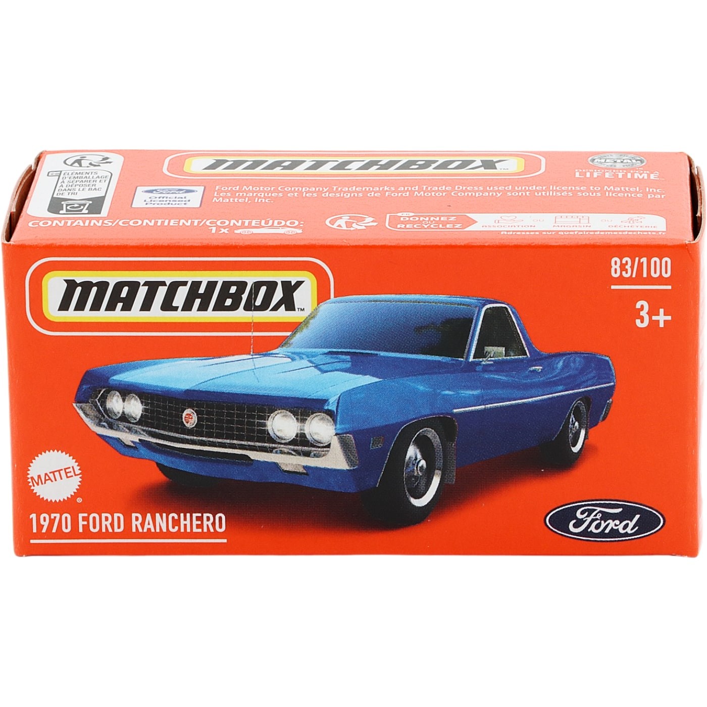 1970 Ford Ranchero – Blå – Power Grab – Matchbox