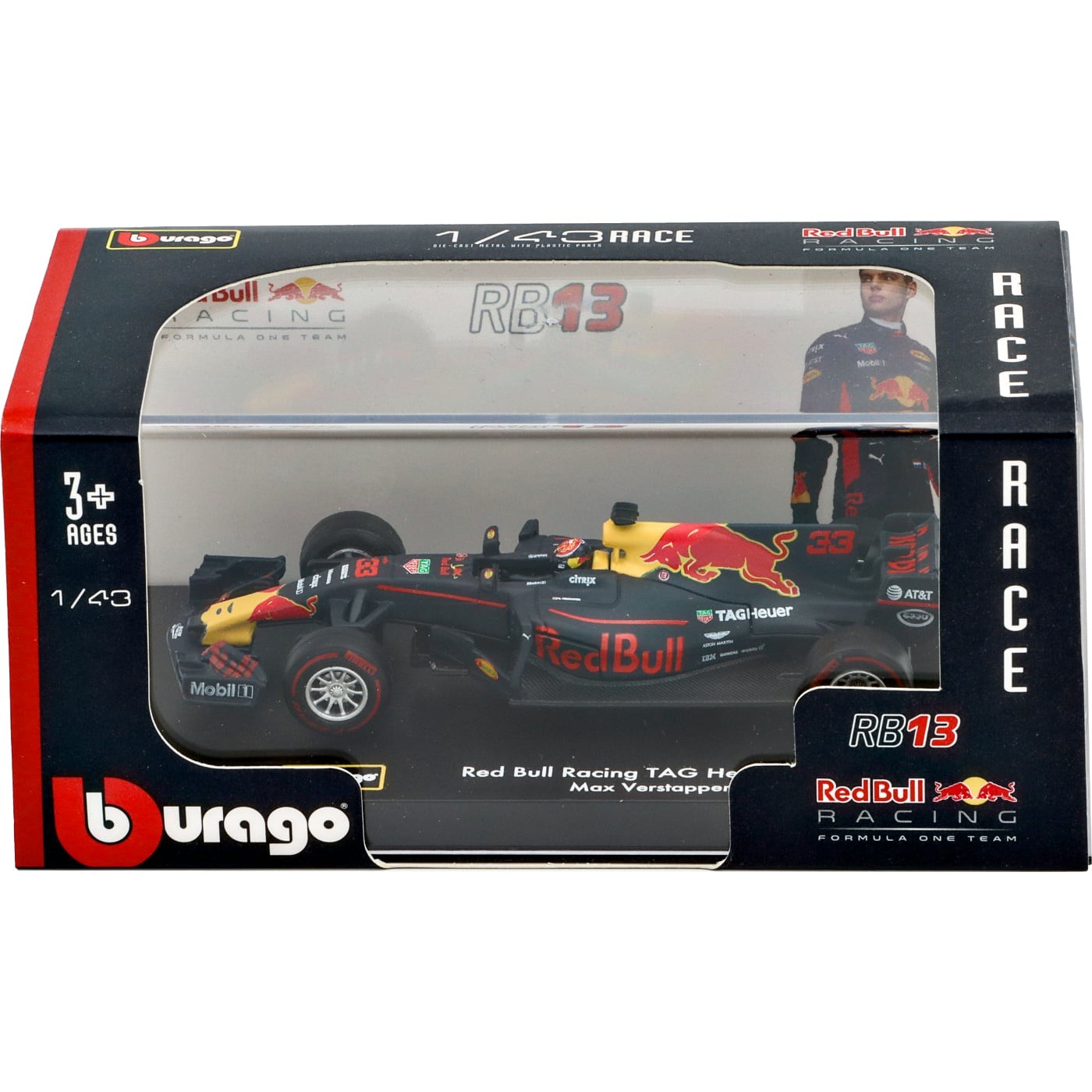 F1 – Red Bull – RB13 – #33 Max Verstappen – Bburago – 1:43