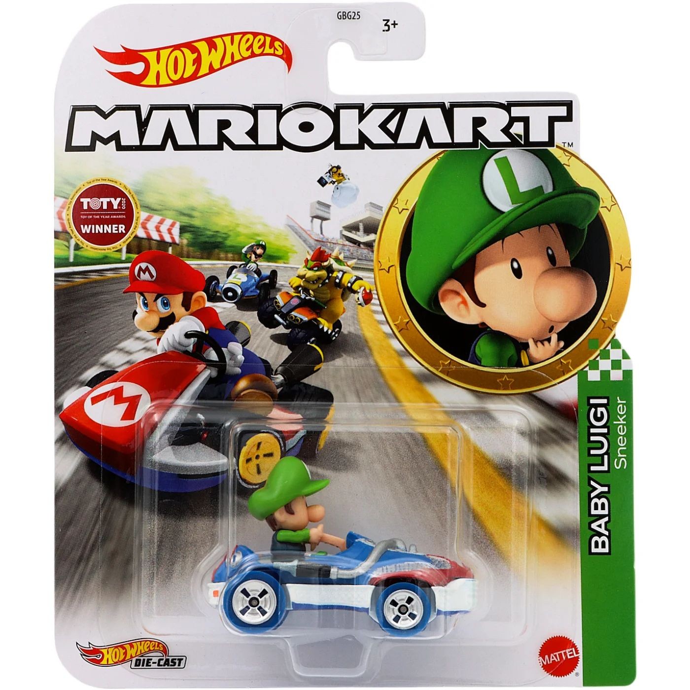 Läs mer om Baby Luigi - Sneeker - Mario Kart - Hot Wheels