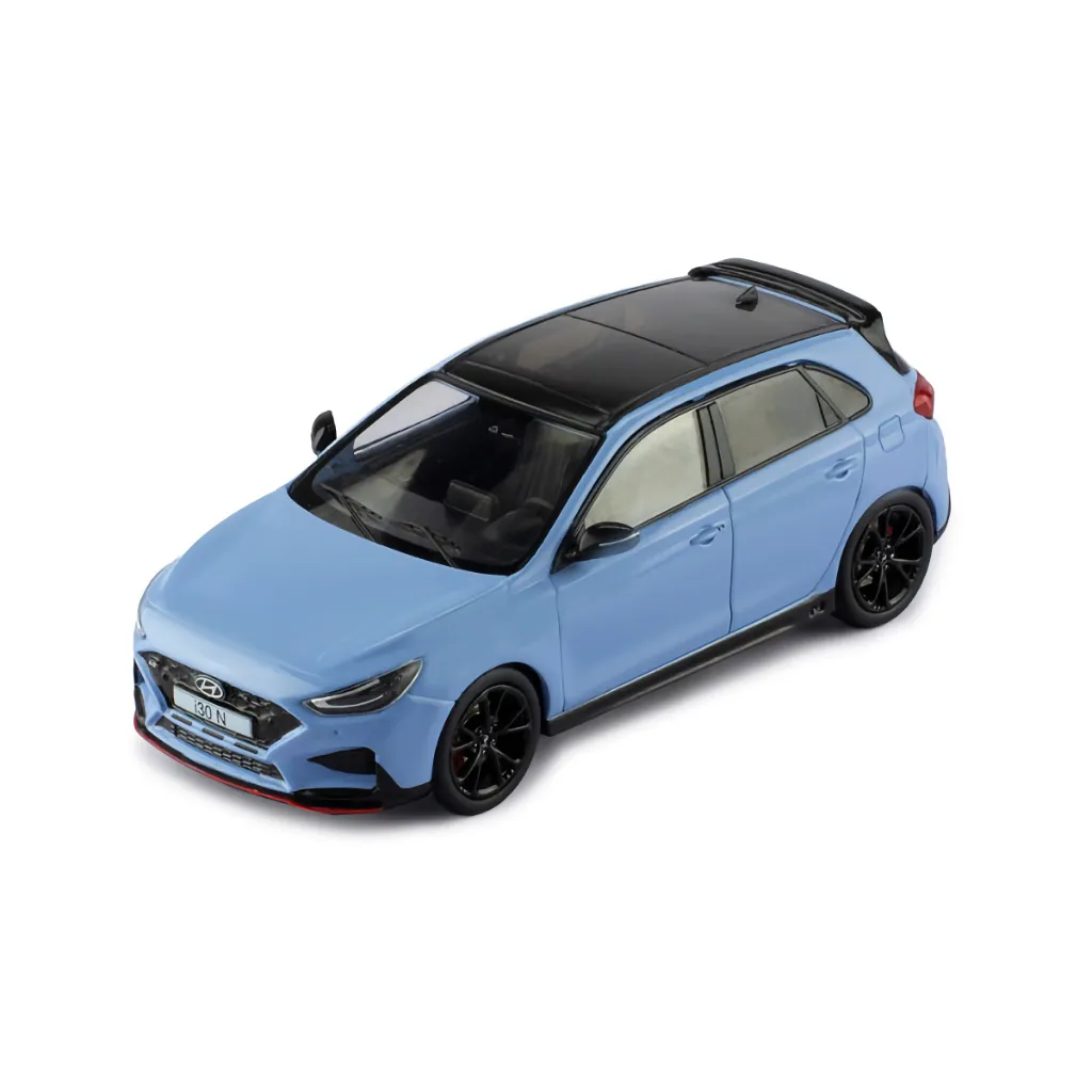 Hyundai i30 N – 2022 – Ljusblå – Ixo Models – 1:43