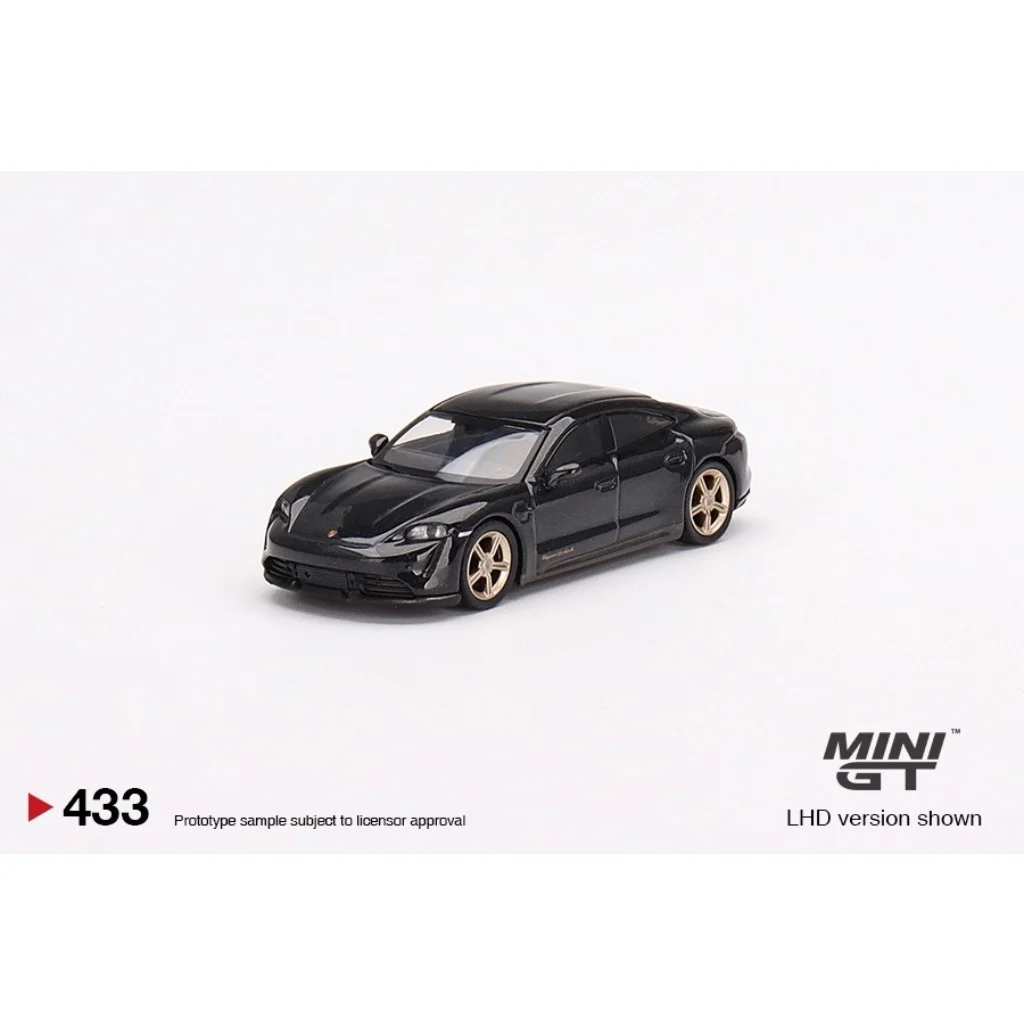 Porsche Taycan Turbo S – Gråmetallic – 433 – Mini GT – 1:64