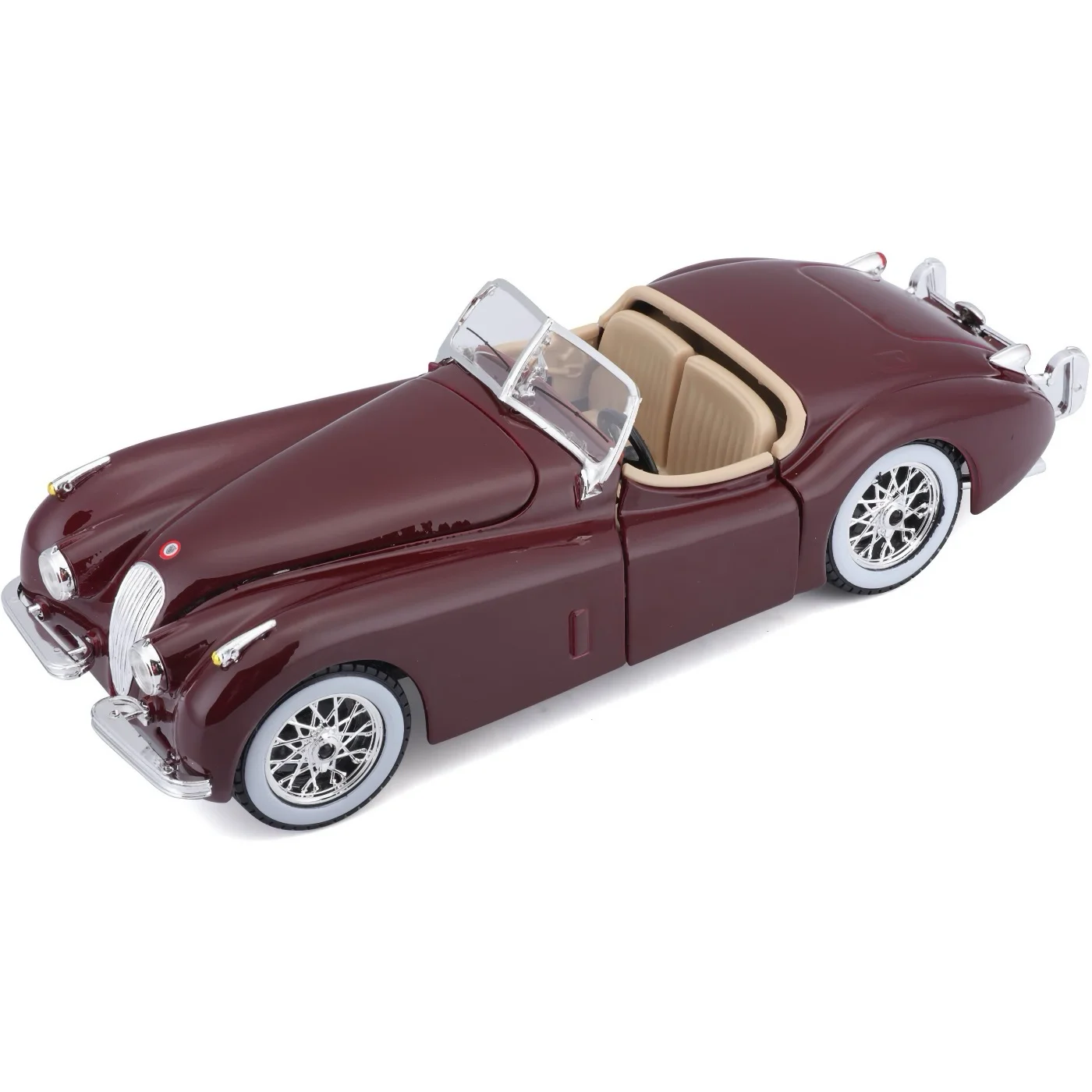 Jaguar XK 120 Roadster - 1951 - Vinröd - Bburago - 1:24