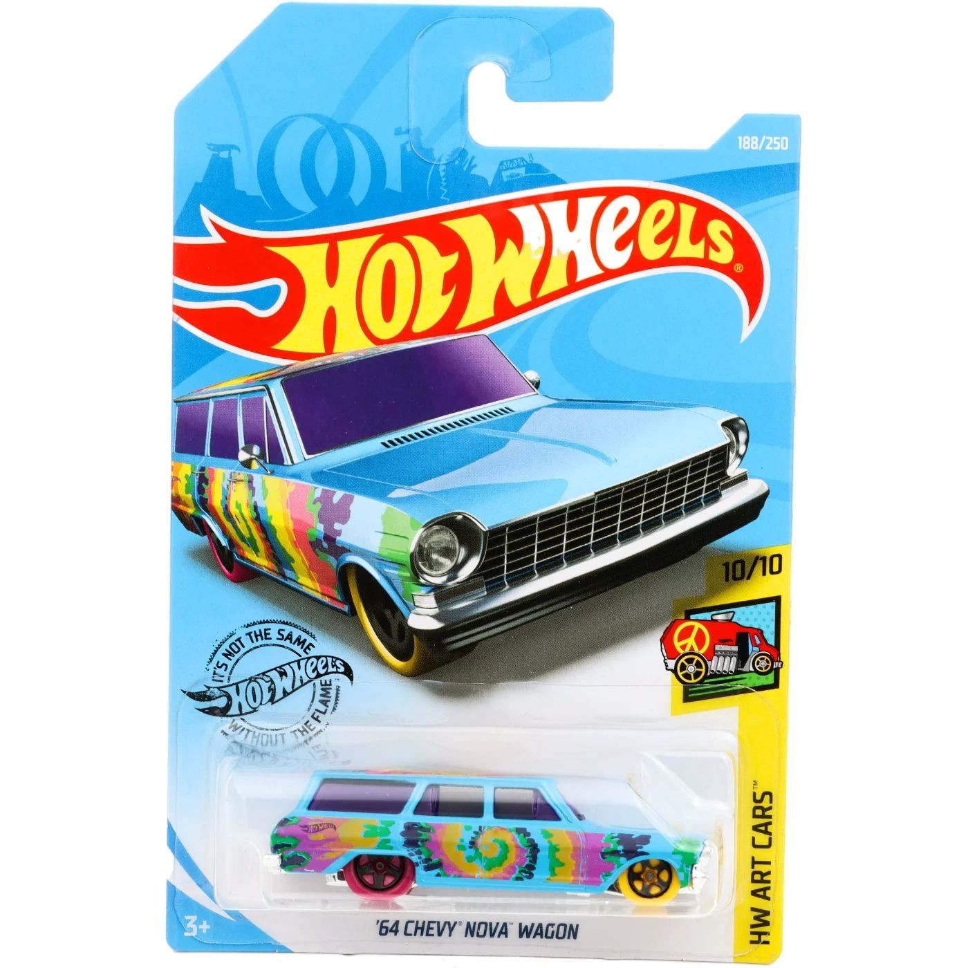 64 Chevy Nova Wagon – HW Art Cars – Blå – Hot Wheels