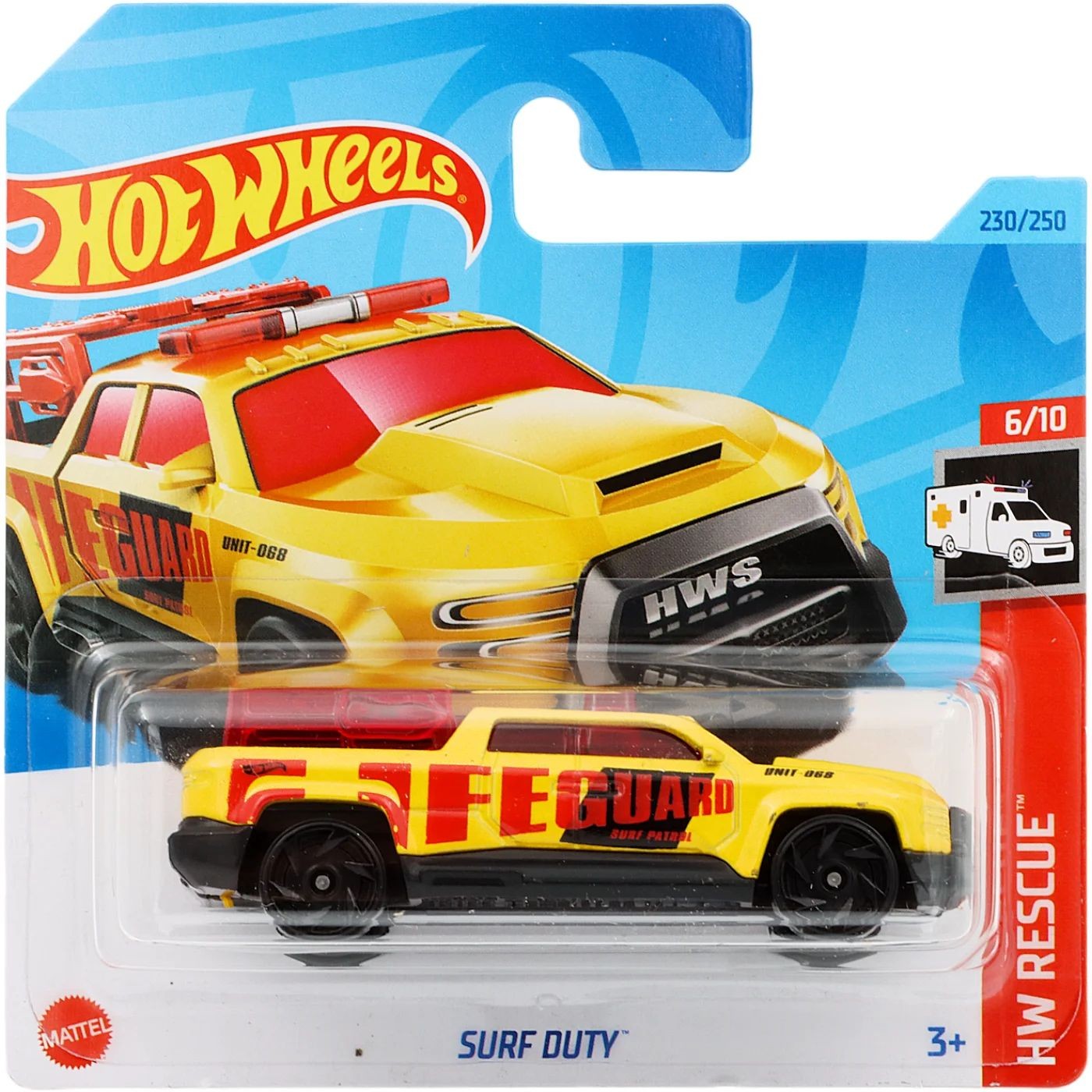 Läs mer om Surf Duty - HW Rescue - Gul - Hot Wheels