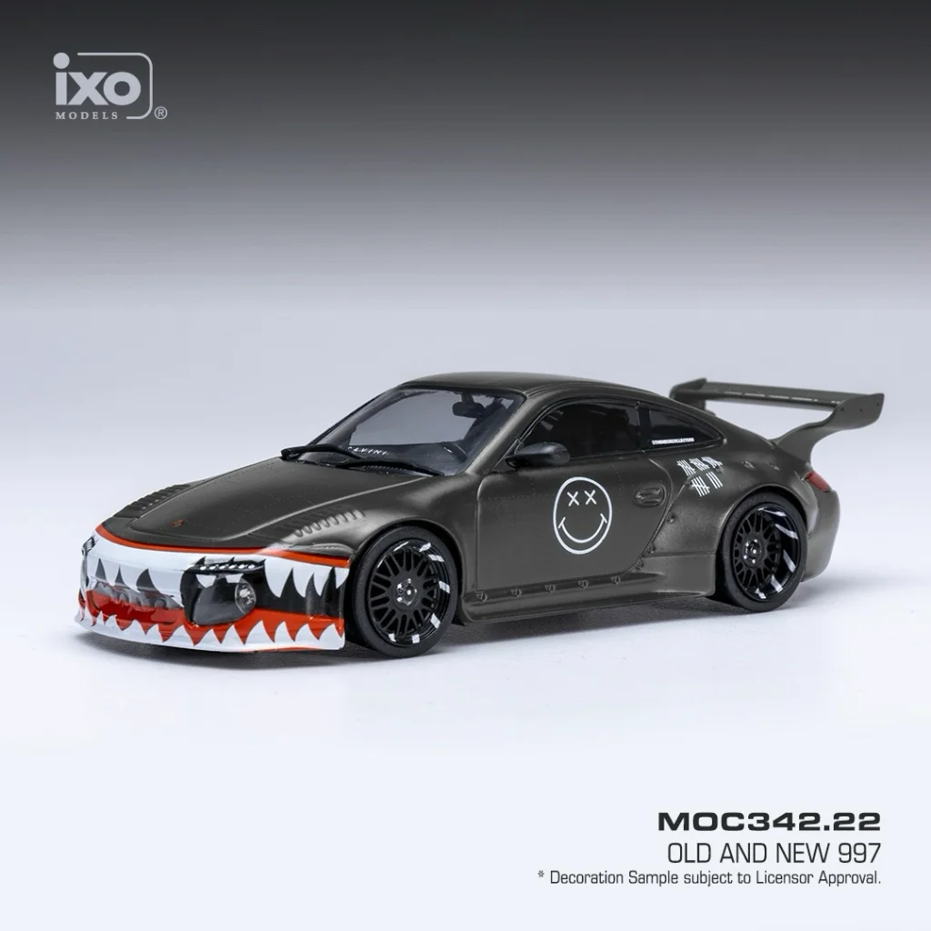 Porsche 911 (997) Old & New - Svart - Ixo Models - 1:43