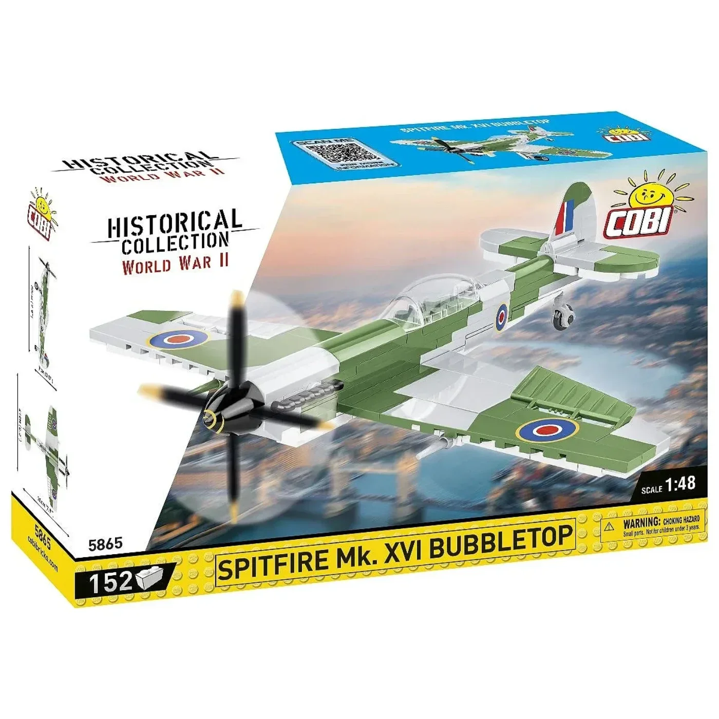 Spitfire Mk. XVI Bubbletop - Byggklossar - 5865 - COBI - 1:48