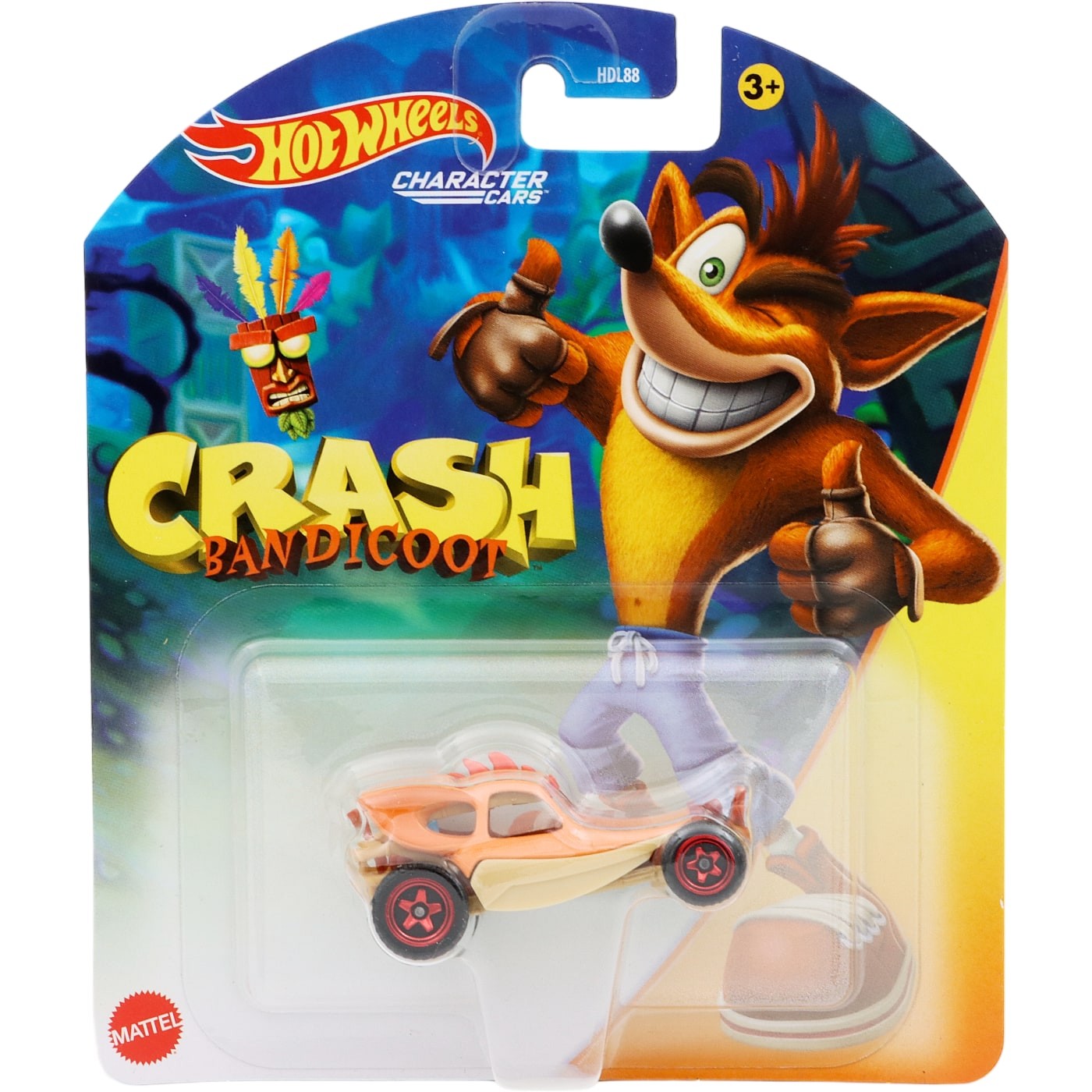 Crash – Crash Bandicoot – Character Cars – Hot Wheels