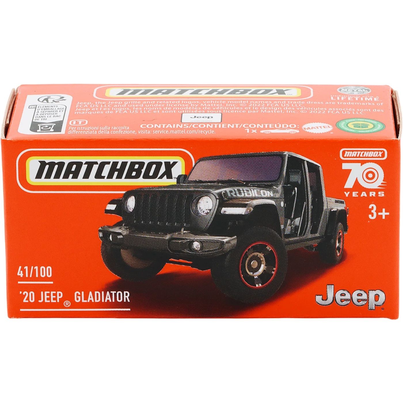 20 Jeep Gladiator – Svart – Power Grab – Matchbox