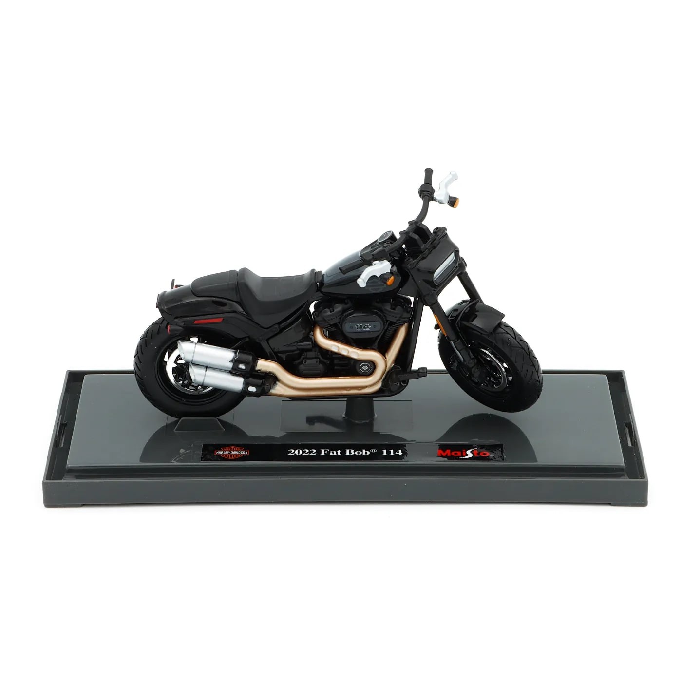 2022 Fat Bob 114 – Harley-Davidson – Svart – Maisto – 1:18