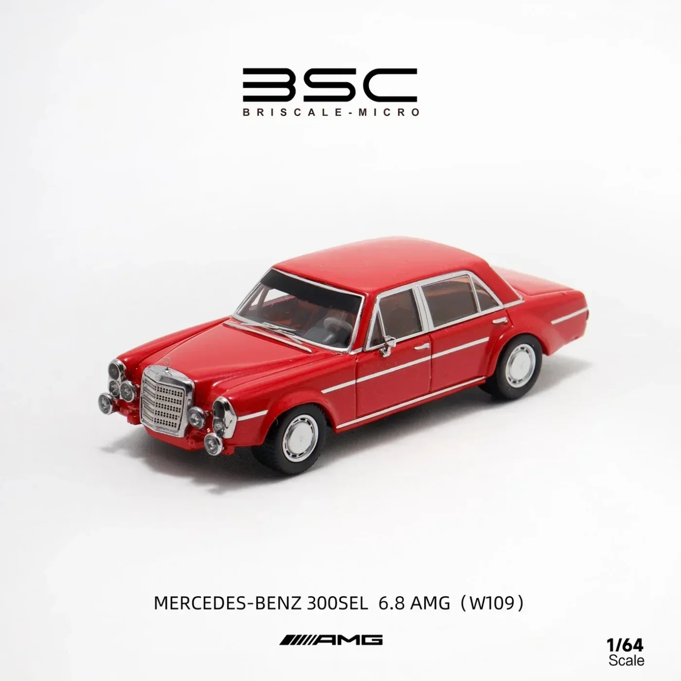 Mercedes-Benz 300 SEL 6.8 AMG (W109) - Röd - BSC - 1:64