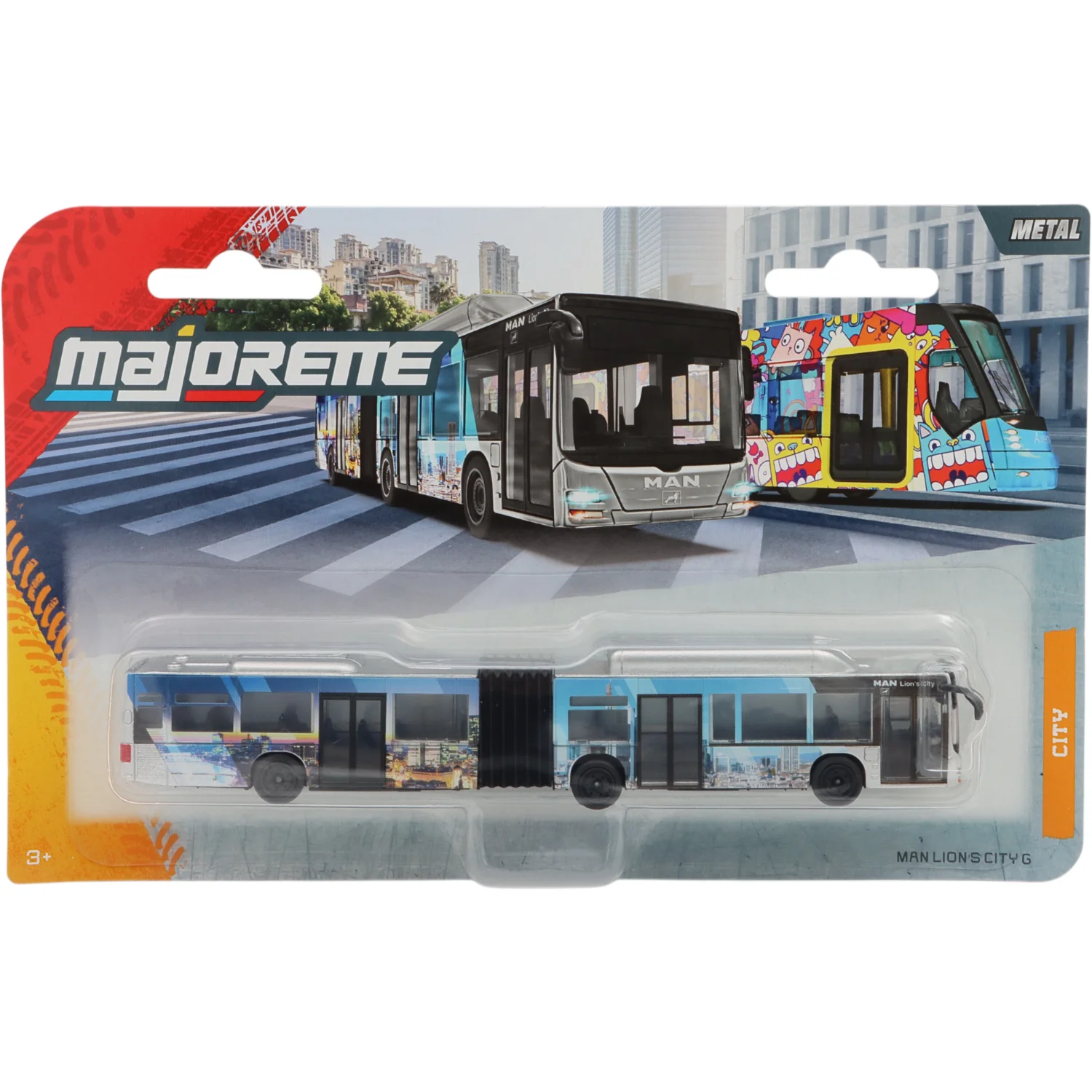 MAN Lion's City G - Grön - Buss - Majorette - 18 cm