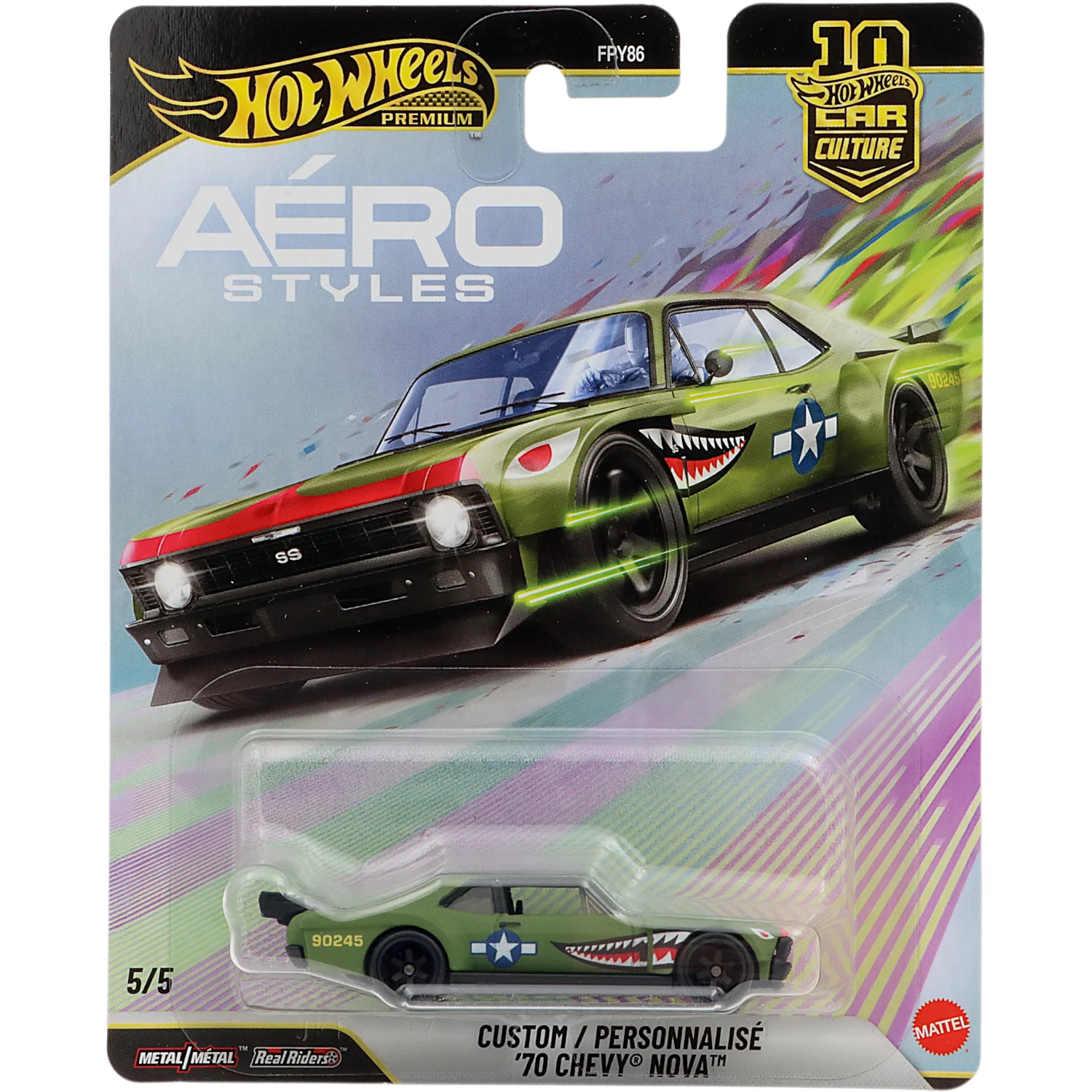 Custom '70 Chevy Nova - Grön - Aero Styles - Hot Wheels