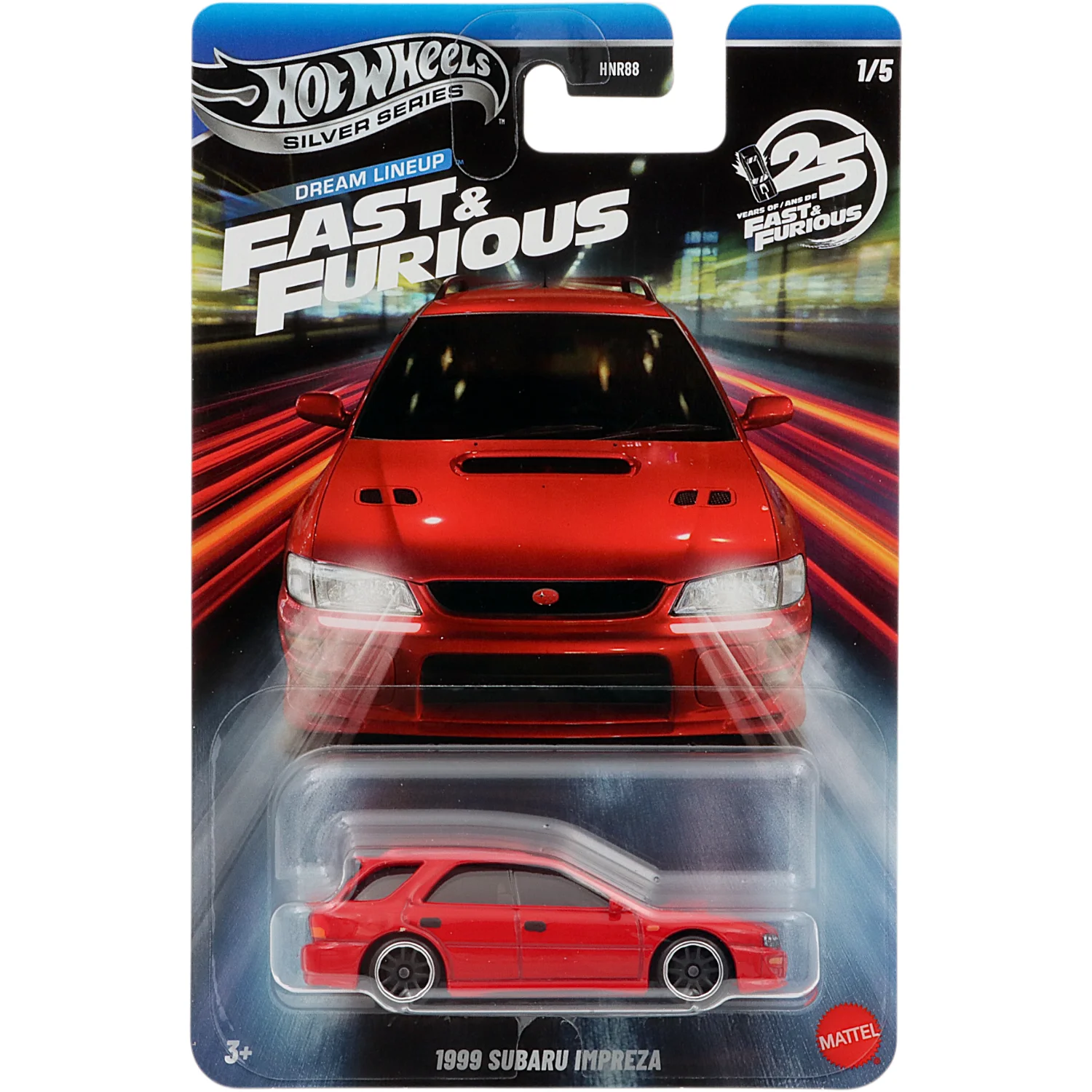 1999 Subaru Impreza - Röd - Fast & Furious - Hot Wheels