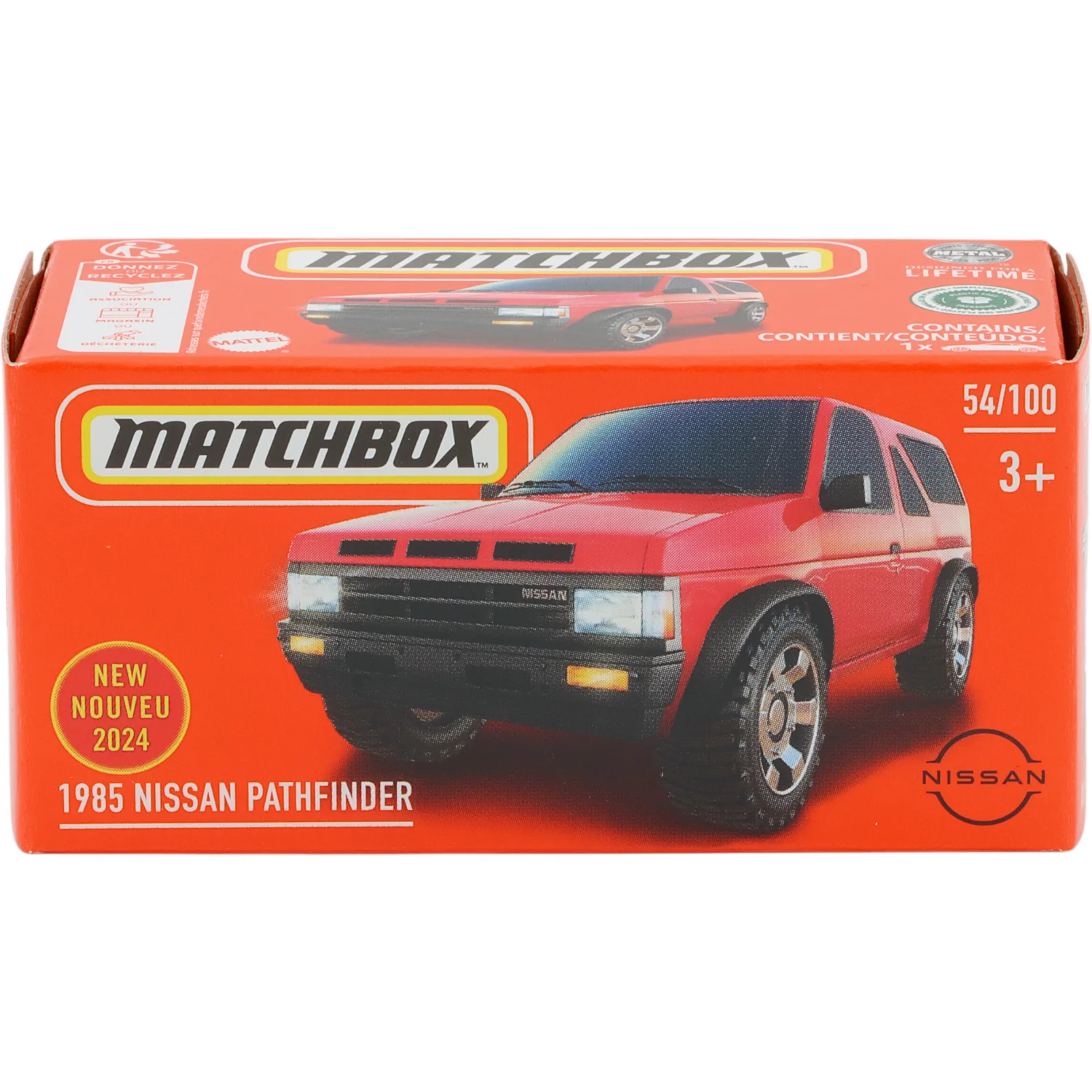 1985 Nissan Pathfinder - Röd - Power Grab 54/100 - Matchbox