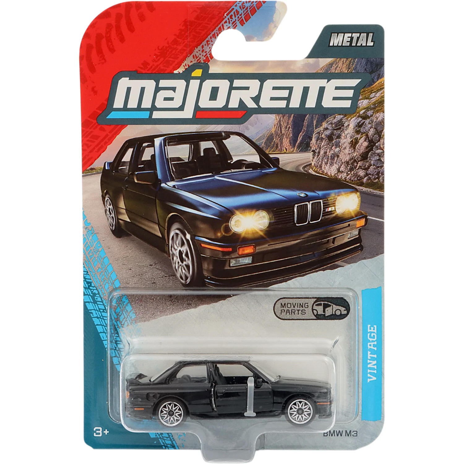 BMW M3 (E30) - Svart - Vintage - Majorette