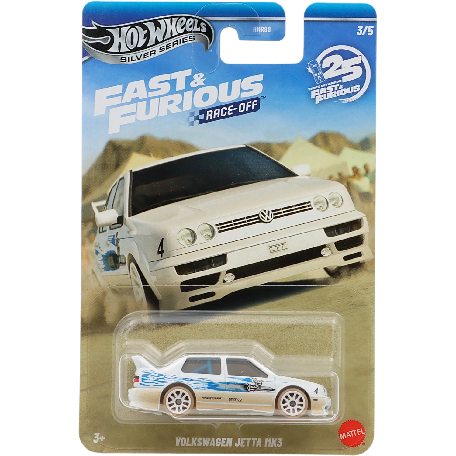 Volkswagen Jetta MK3 - Vit - 1995 - Fast & Furious: Race-Off - Hot Wheels