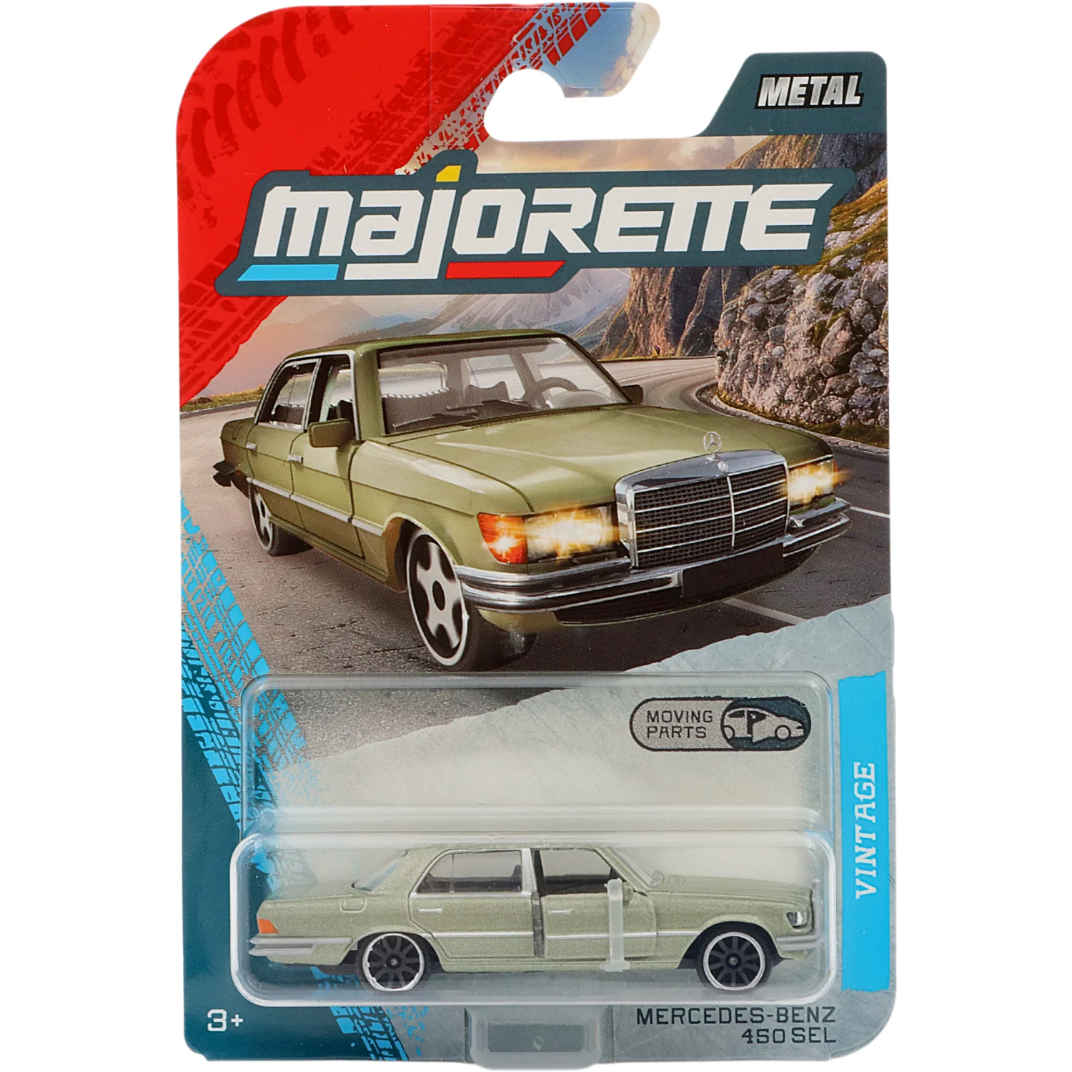 Mercedes-Benz 450 SEL - Grön - Vintage - Majorette - 8 cm