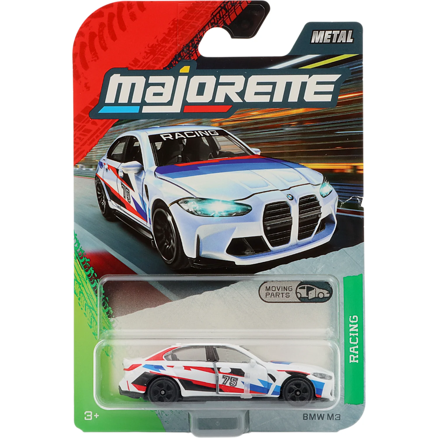 BMW M3 (G20) - Vit - Racing - Majorette