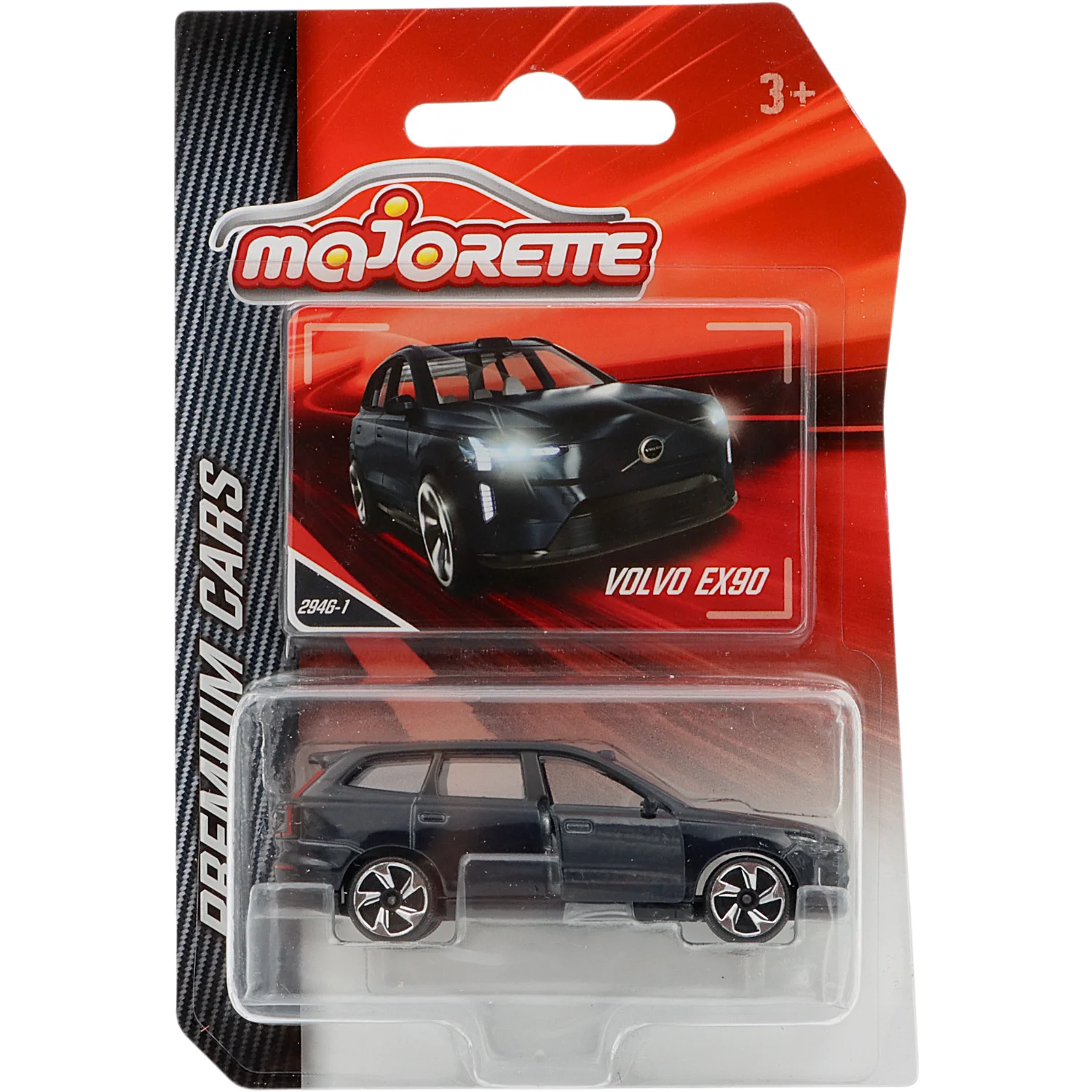 Volvo EX90 - Mörkblå - Premium Cars - Majorette - 8 cm