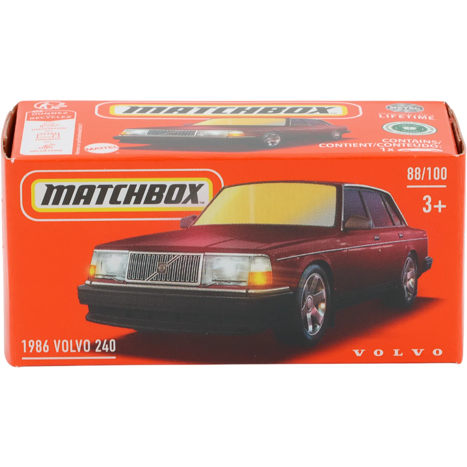 1986 Volvo 240 - Mörkröd - Power Grab 88/100 - Matchbox
