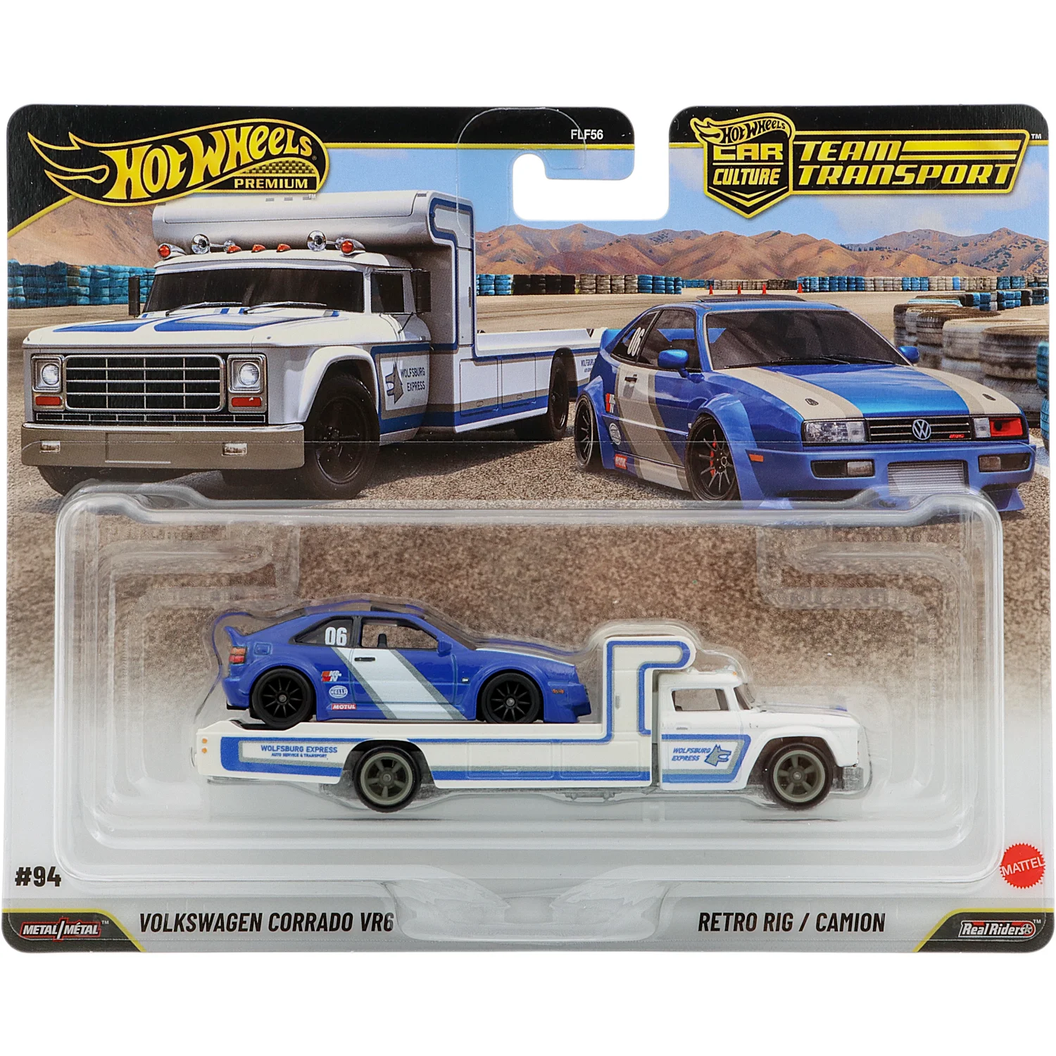 Volkswagen Corrado VR6 + Retro Rig - Team Transport - Hot Wheels
