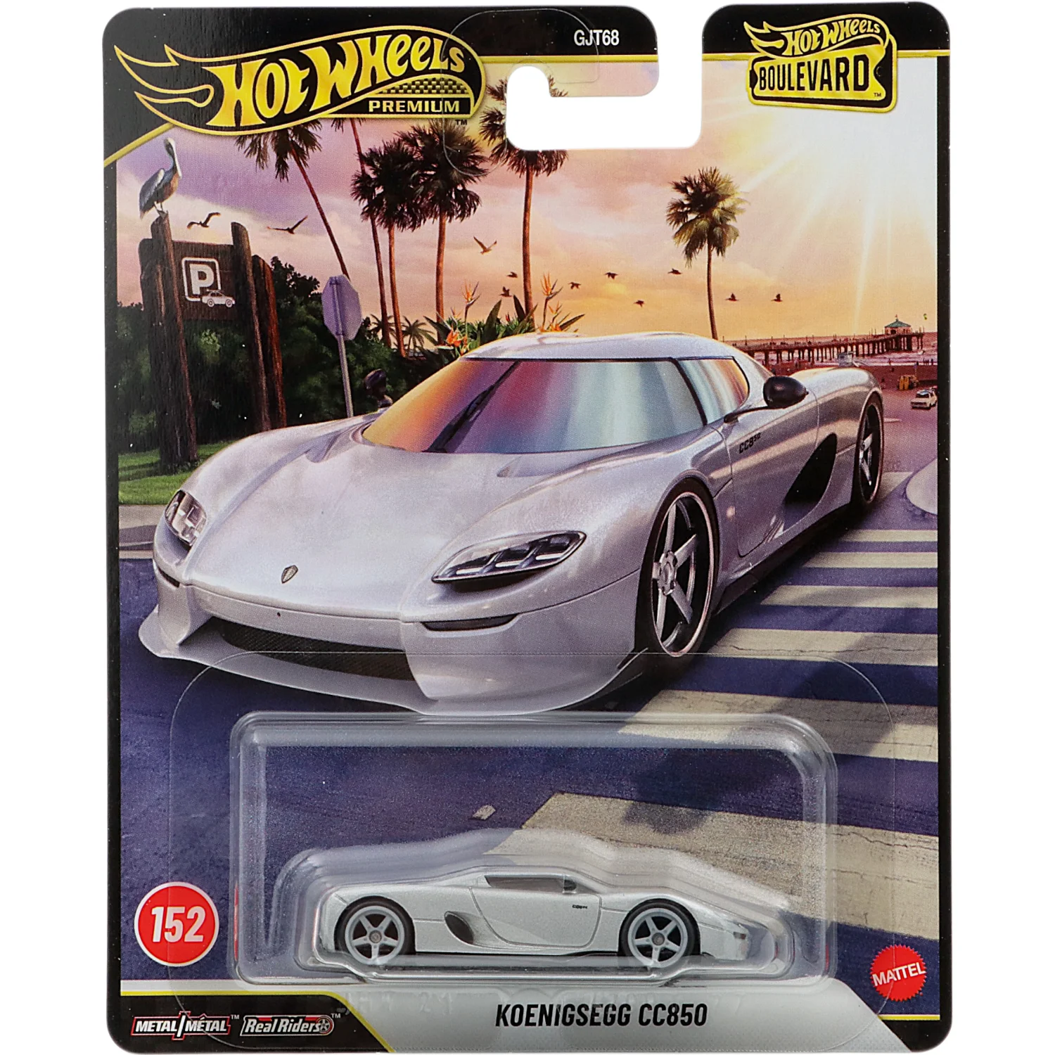 Koenigsegg CC850 - Silver - Boulevard 152 - Hot Wheels