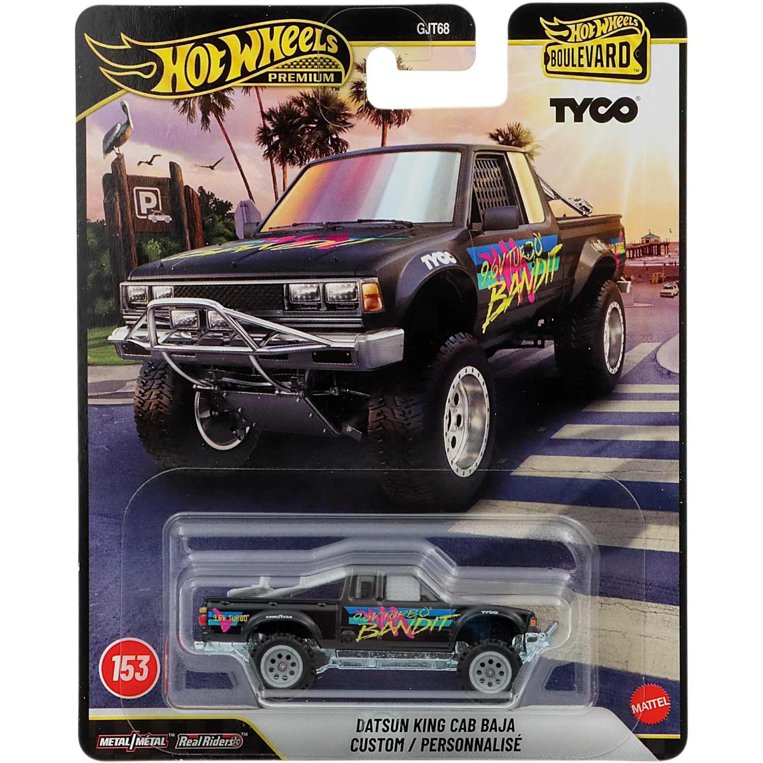 Datsun King Cab Baja Custom - Svart - Boulevard 153 - Hot Wheels