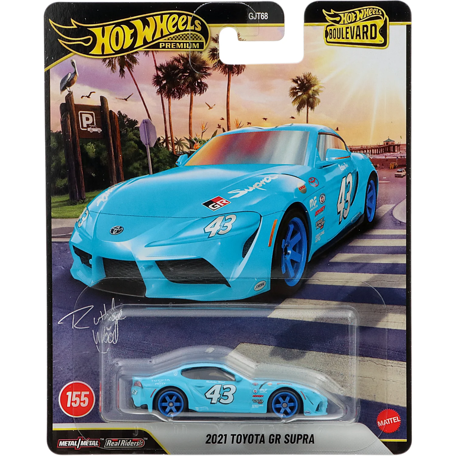 2021 Toyota GR Supra - Blå - Boulevard 155 - Hot Wheels