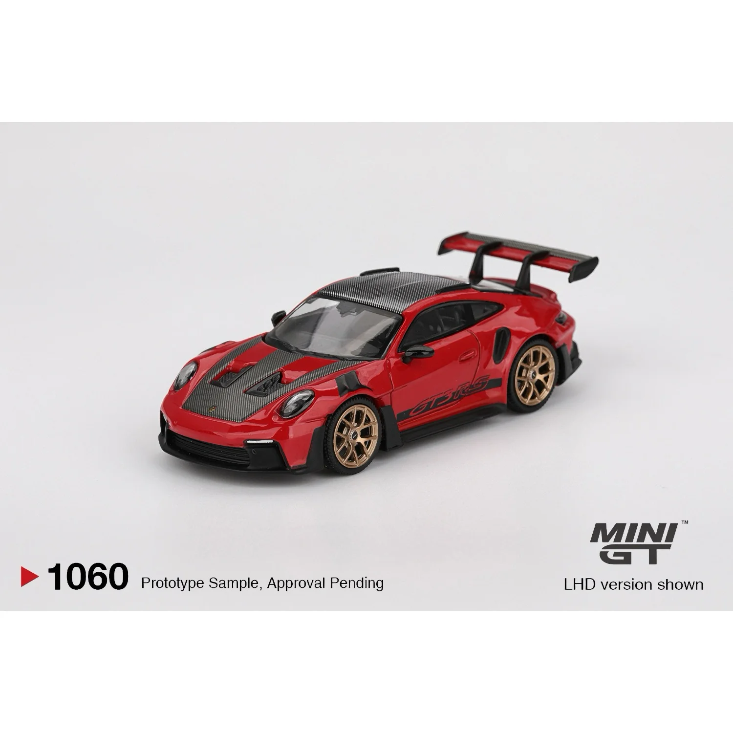 Porsche 911 (992) GT3 RS Weissach Package Guards Red - Röd - 1060 - Mini GT - 1:64
